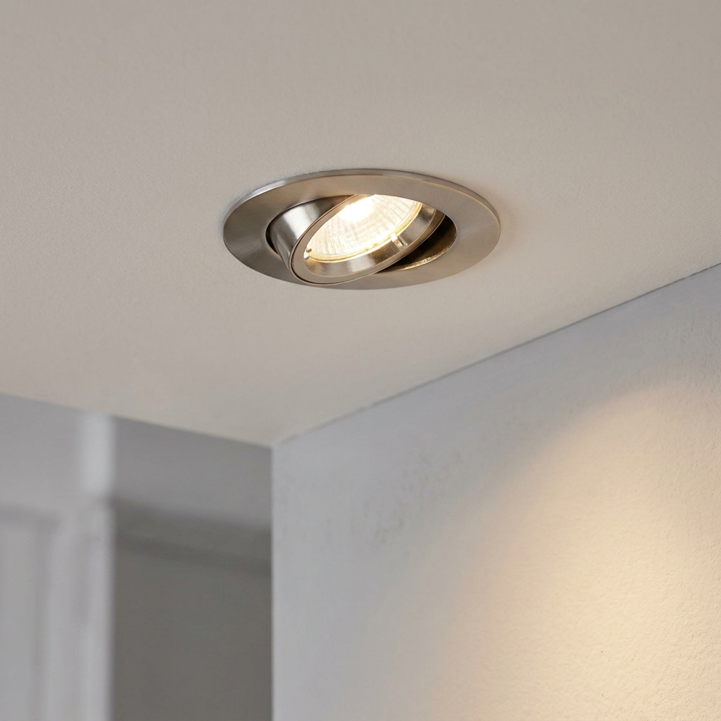 Cast Nickel Tilt Recessed Downlight-warehouse-180926