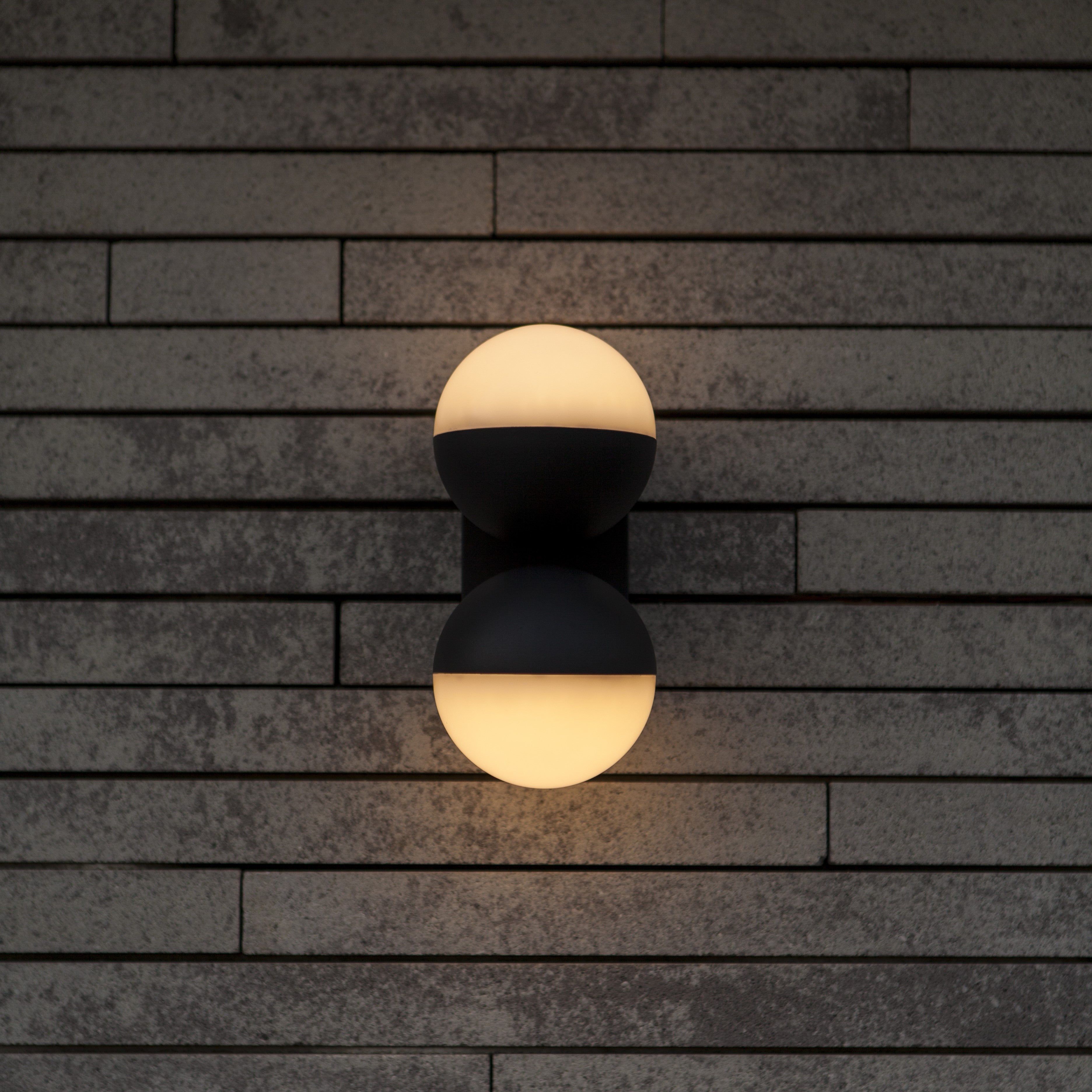 Lutec Looma Up and Down Adjustable LED Outdoor Wall Light - Grey
