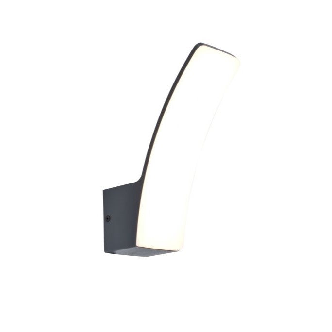 Lutec Kilo Integrated LED Outside Wall Light - Dark Grey
