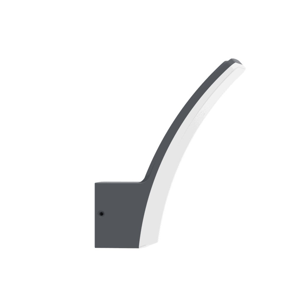 Lutec Kilo Integrated LED Outside Wall Light - Dark Grey
