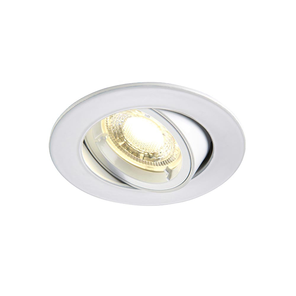 Cast White Tilt Recessed Downlight — product detail