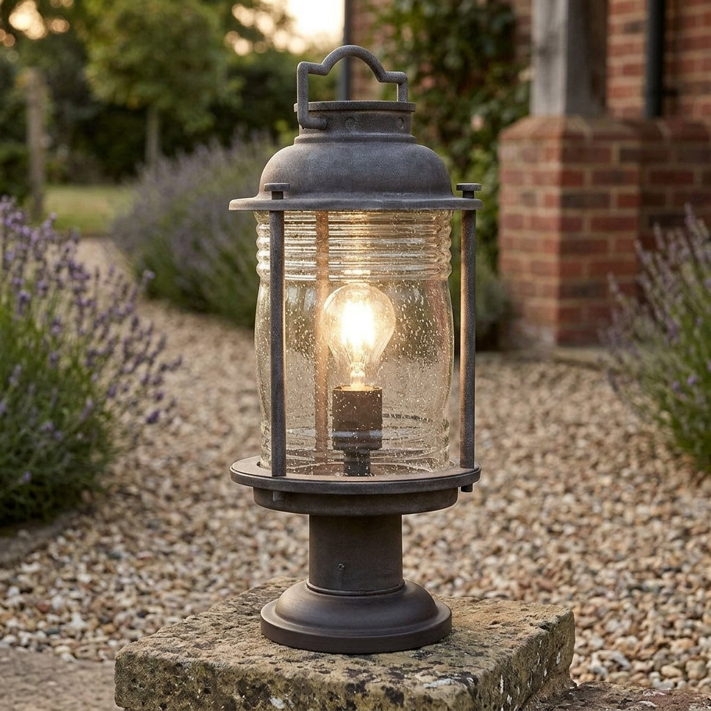 Kichler Ashland Zinc Outdoor Pedestal Light