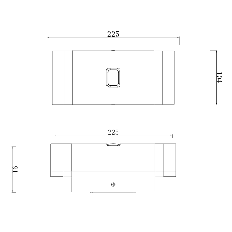 Lutec Focus PIR Outdoor Wall Light In Stainless Steel