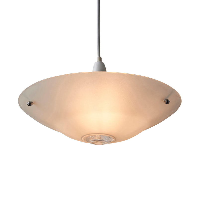 Endon Pisa Glass & Chrome Easy Fit Ceiling Lamp Shade Light