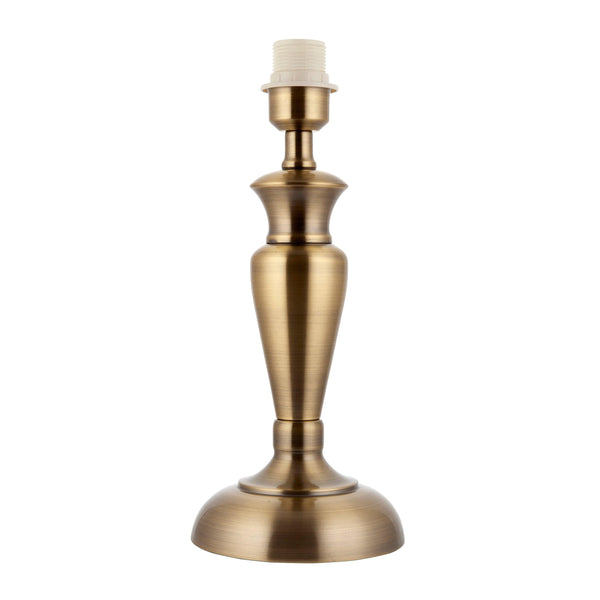 Endon Oslo Antique Brass Medium Table Lamp (Base Only)-Endon Lighting-Living-Room-Tiffany Lighting Direct-[image-position]