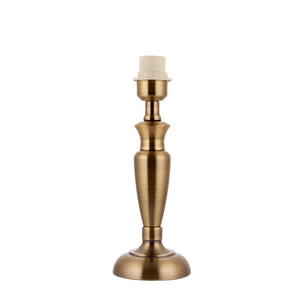 Endon Oslo Antique Brass Small Table Lamp (Base Only)-Endon Lighting-Living-Room-Tiffany Lighting Direct-[image-position]