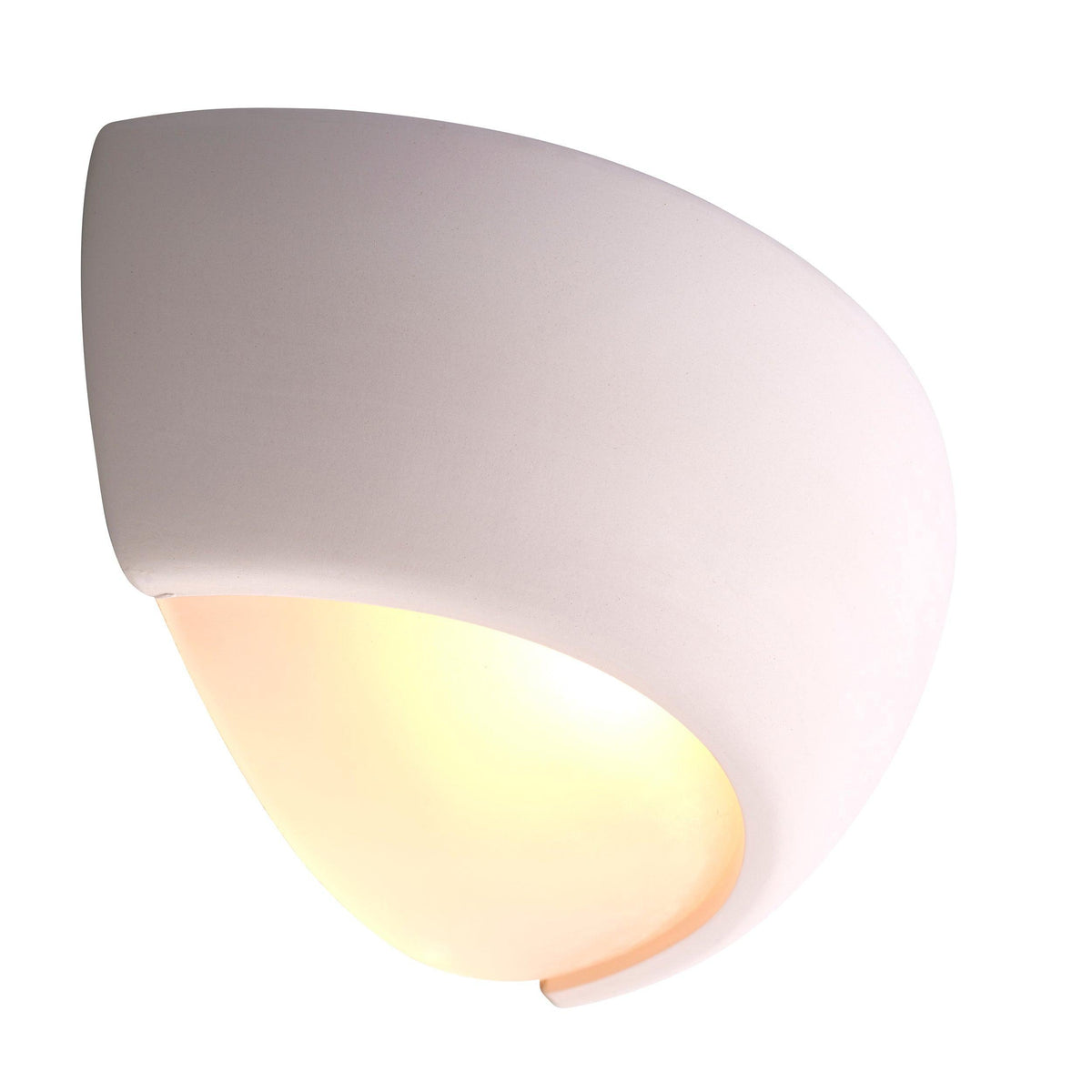 Endon Eton Unglazed Ceramic Wall Light-OB-180926