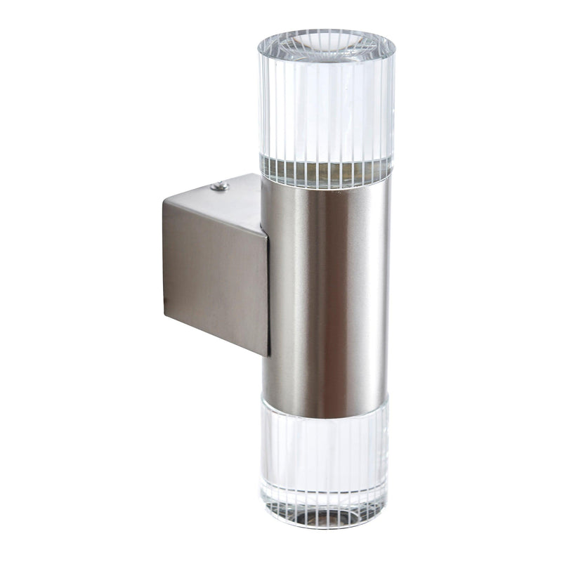 Endon Grant Stainless Steel LED Outdoor Up & Down Wall Light