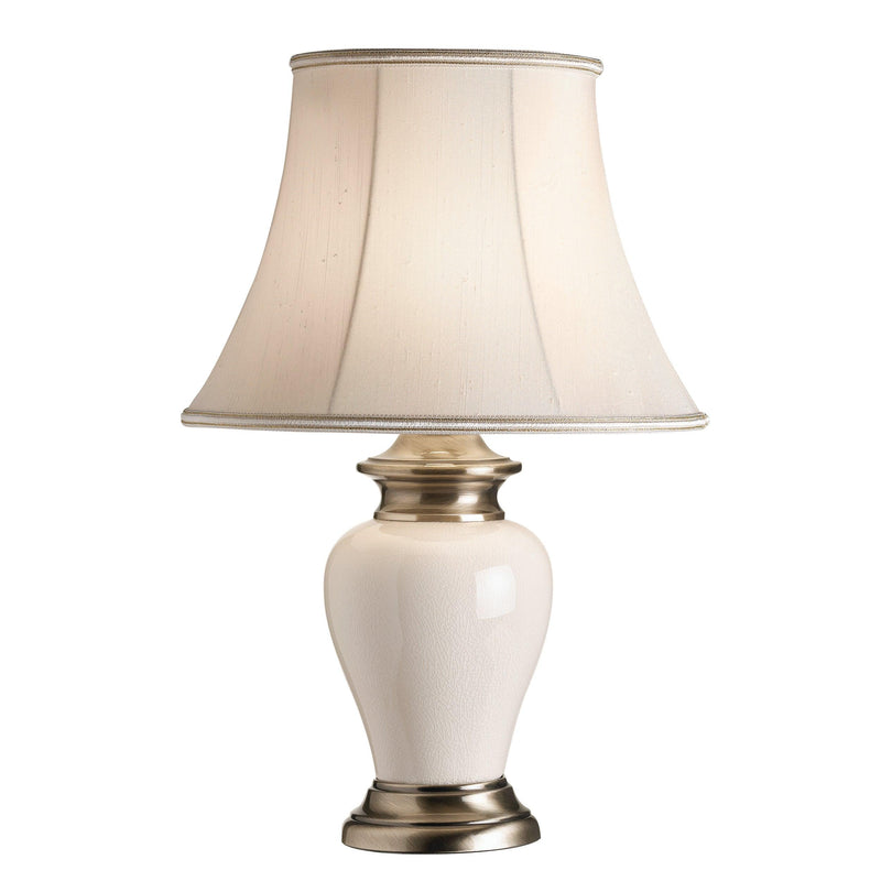 Dalston Cream Ceramic Table Lamp (Base Only)-Endon Lighting-Living-Room-Tiffany Lighting Direct-[image-position]