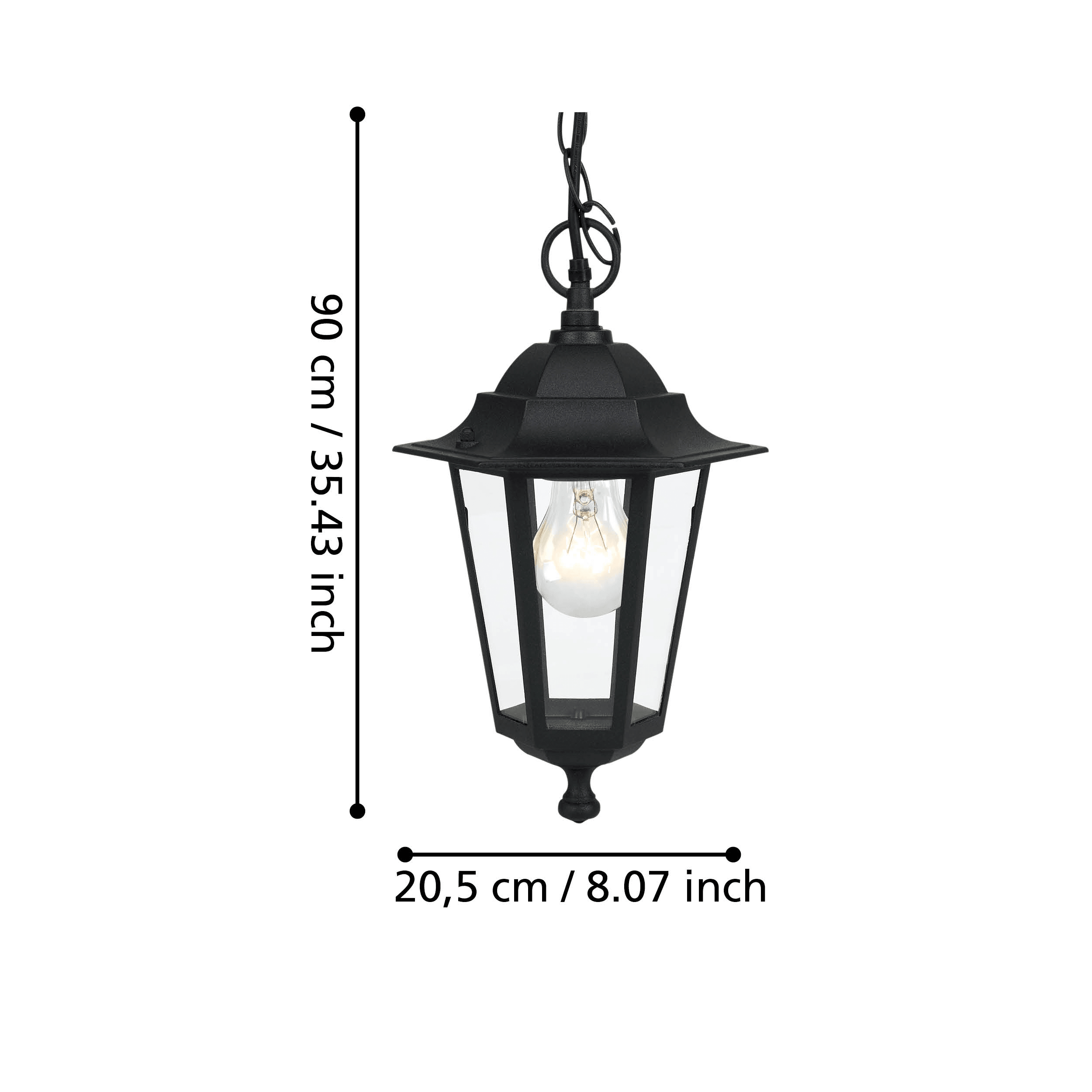 eglo laterna 4 ip44 black outdoor ceiling pendant kitchen lighting 