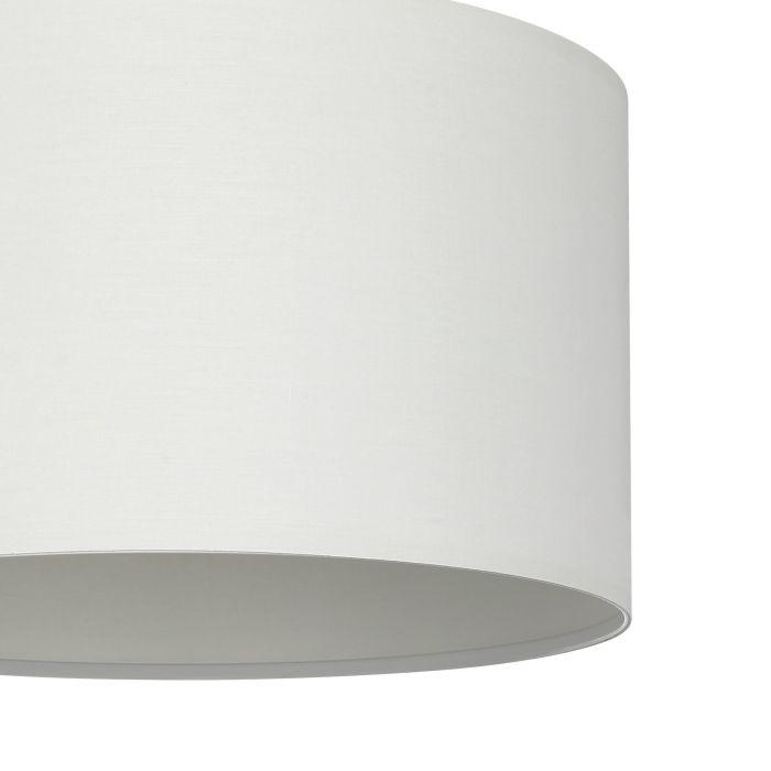 eglo pasteri nickel ceiling pendant with fabric white shade 38cm kitchen lighting 