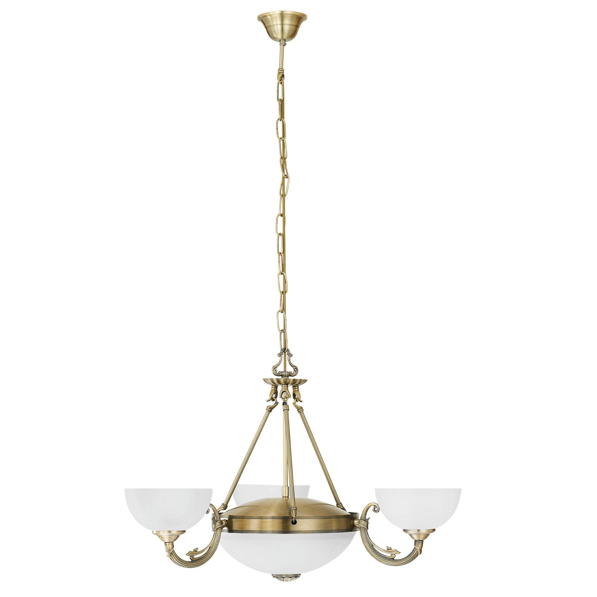 eglo savoy 3 light bronze and white glass ceiling pendant Kitchen Lighting Close Up