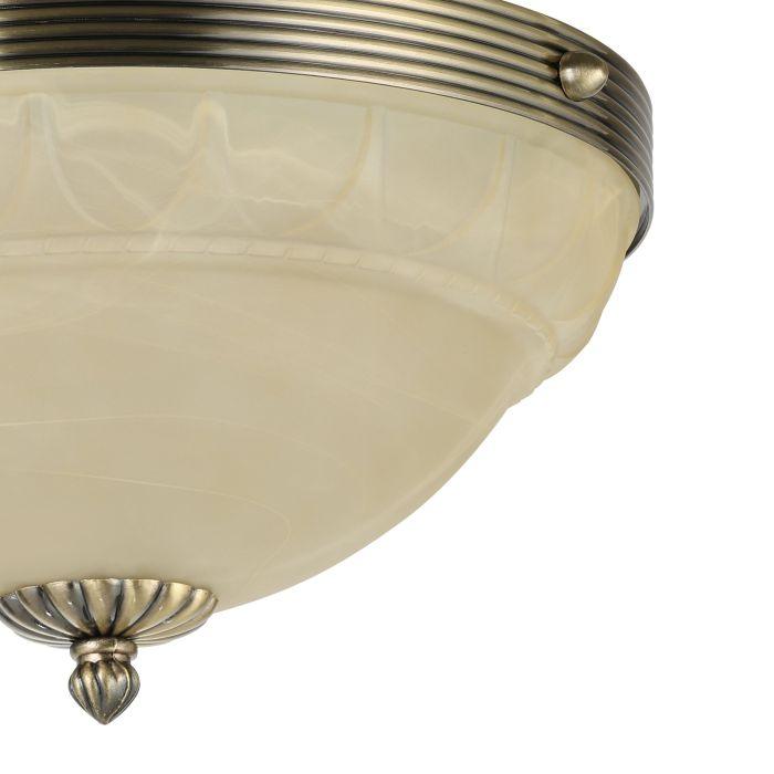 eglo marbella alabaster glass bronze semi flush ceiling light hallway lighting 