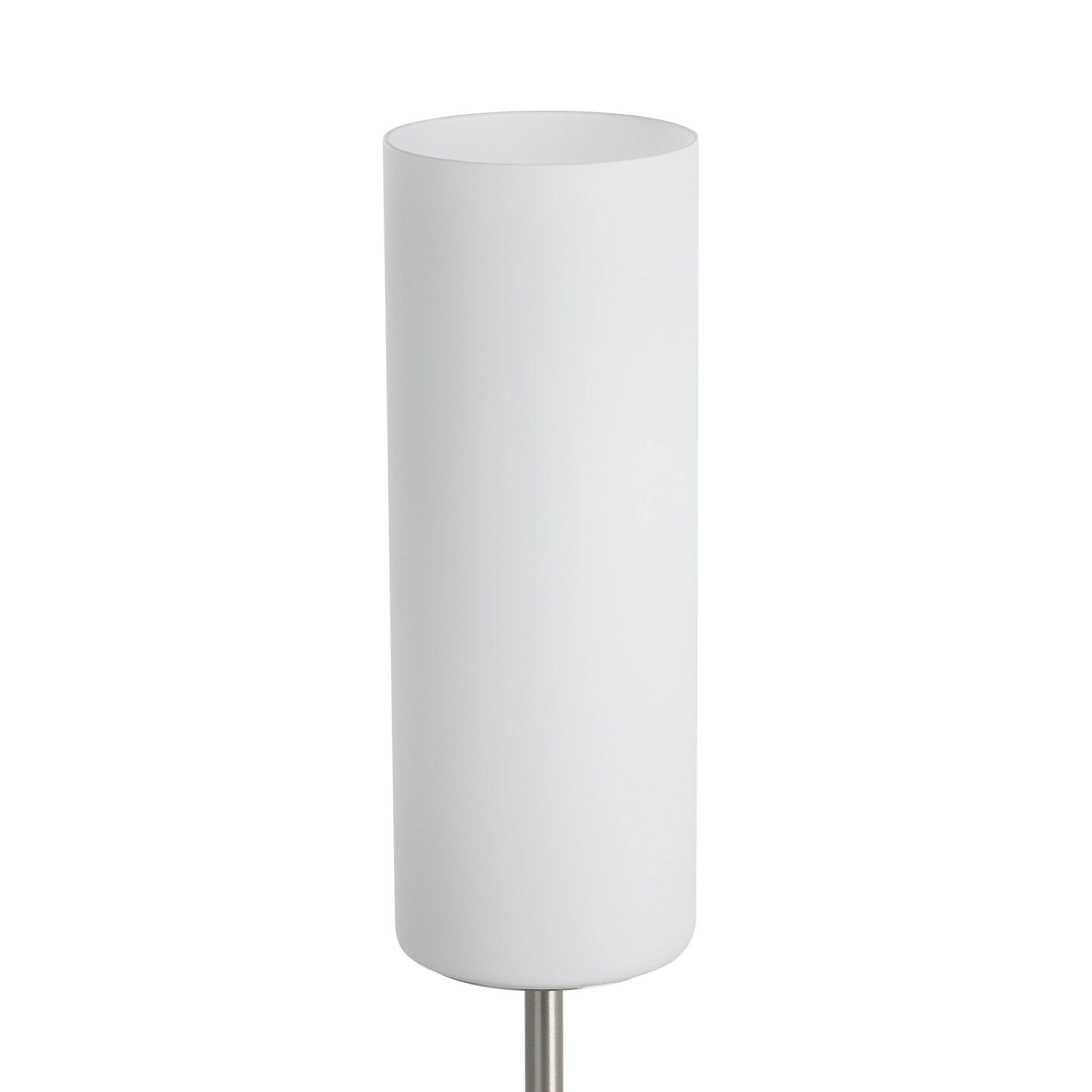 Eglo Troy 3 Nickel & White Satin Glass Table Lamp