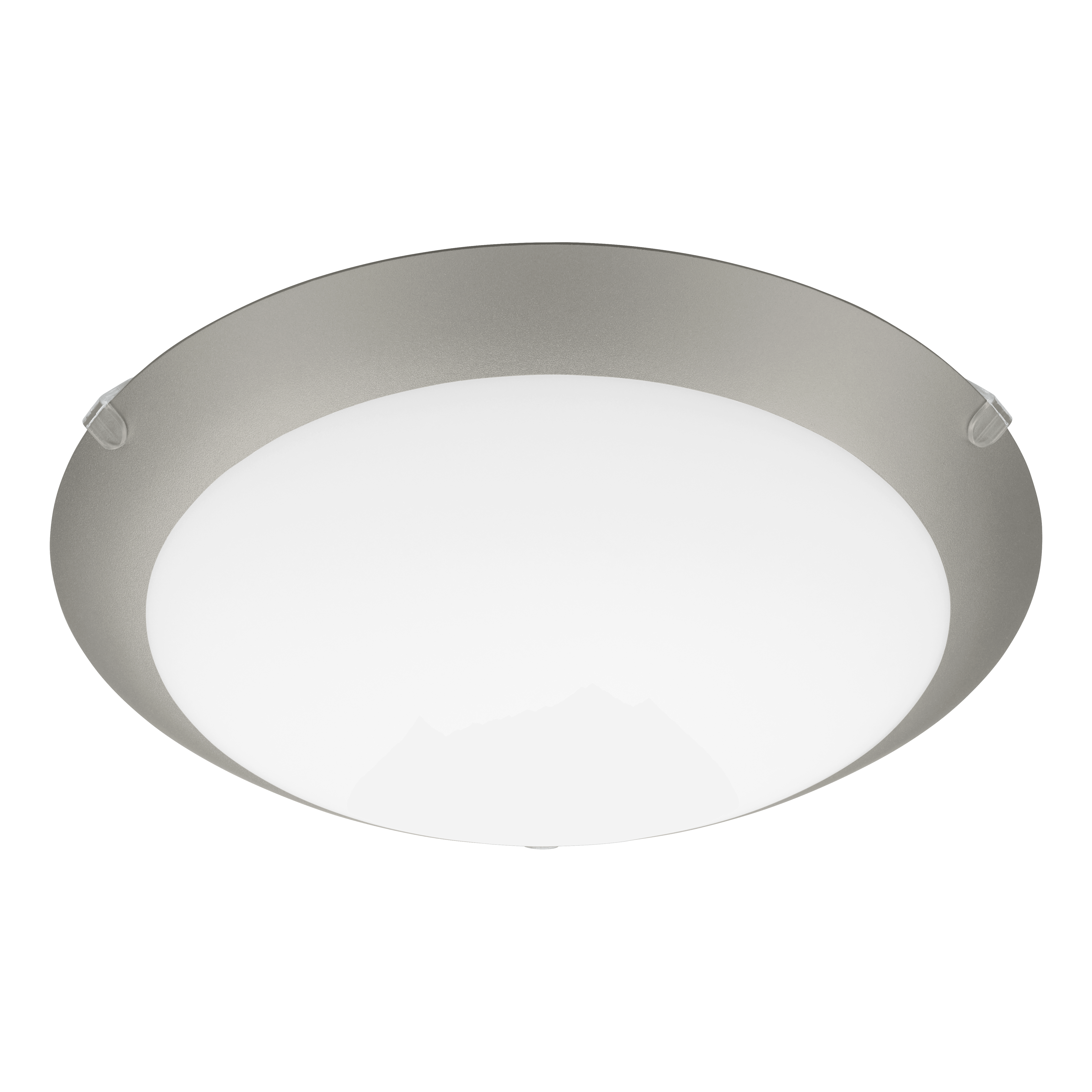 eglo mars 1 silver satin glass flush ceiling light living room image