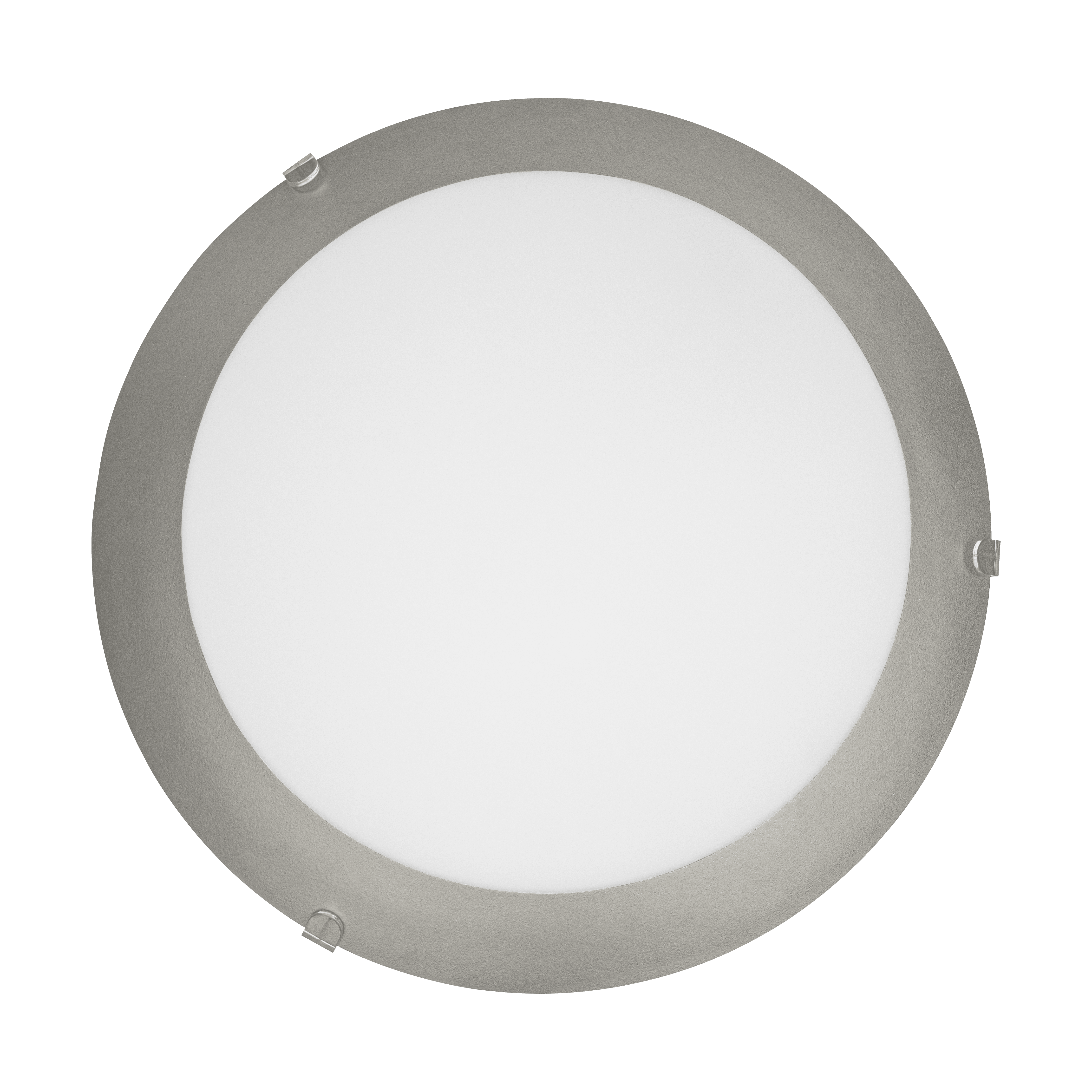 eglo mars 1 silver satin glass flush ceiling light living room close up