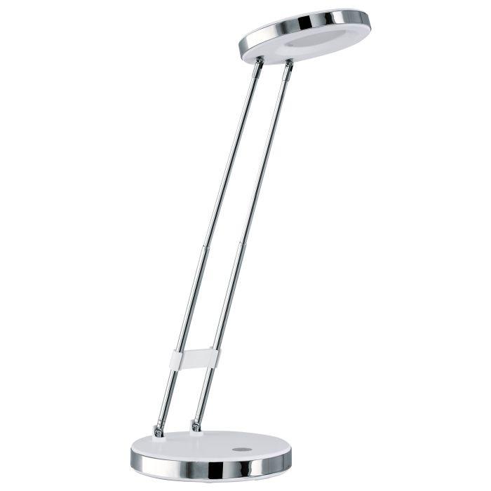 eglo gexo chrome white led table lamp living room image