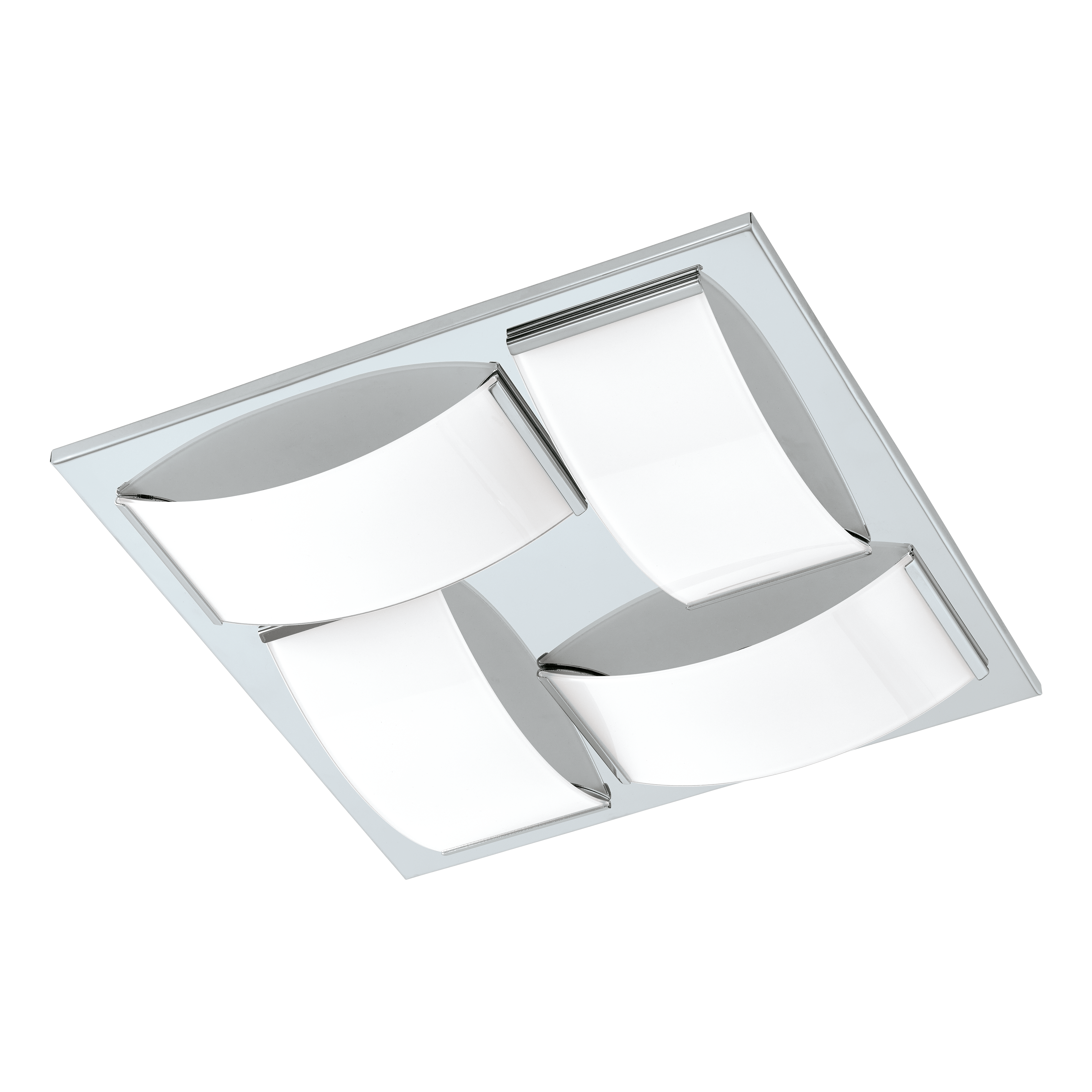 eglo wasao 1 chrome led ip44 bathroom flush ceiling light