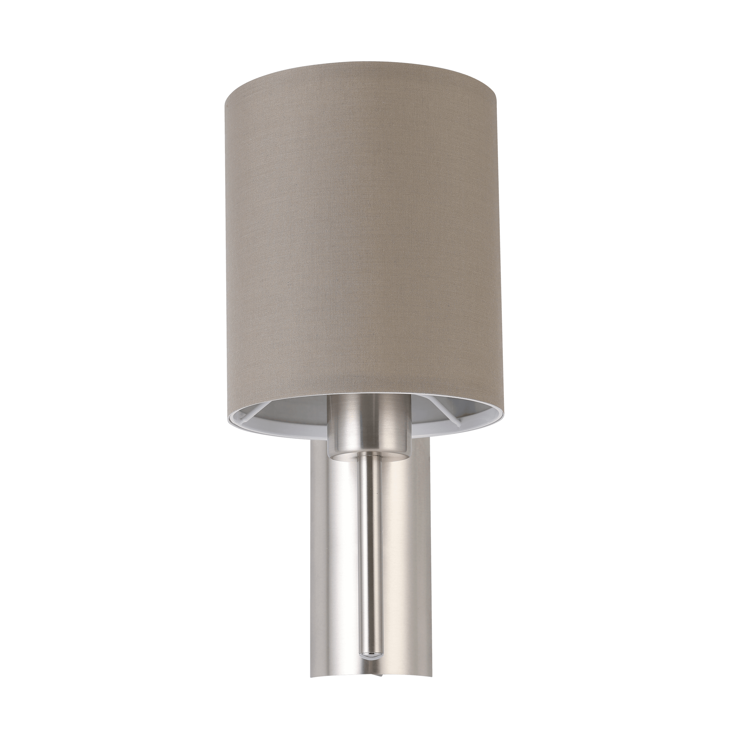 eglo pasteri nickel wall light taupe shade hallway lighting 