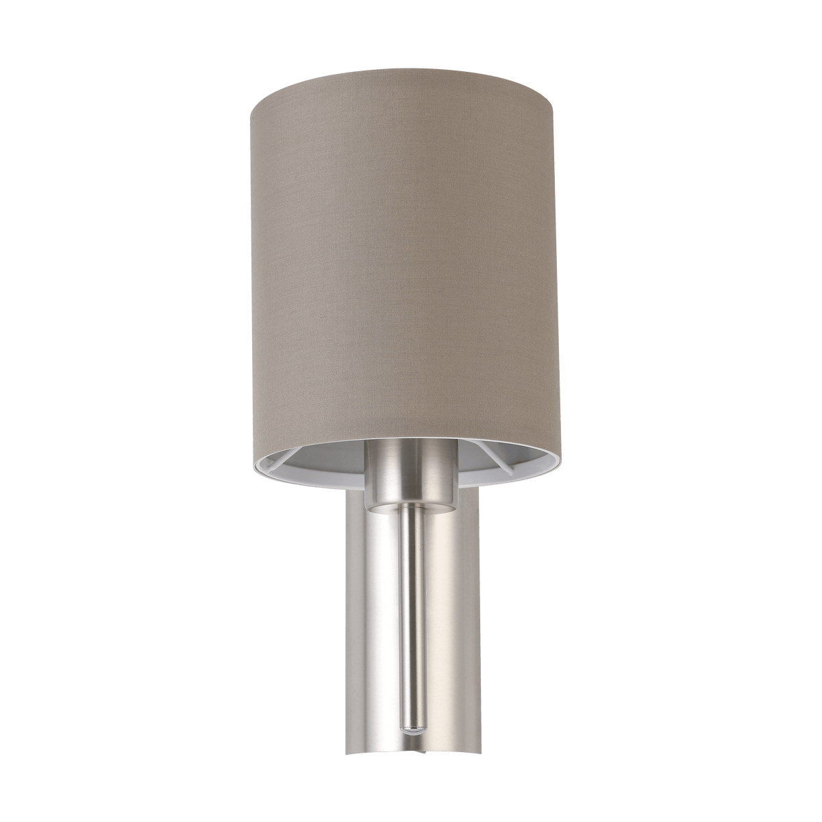 Eglo Pasteri Nickel Wall Light - Taupe Shade-warehouse-091026