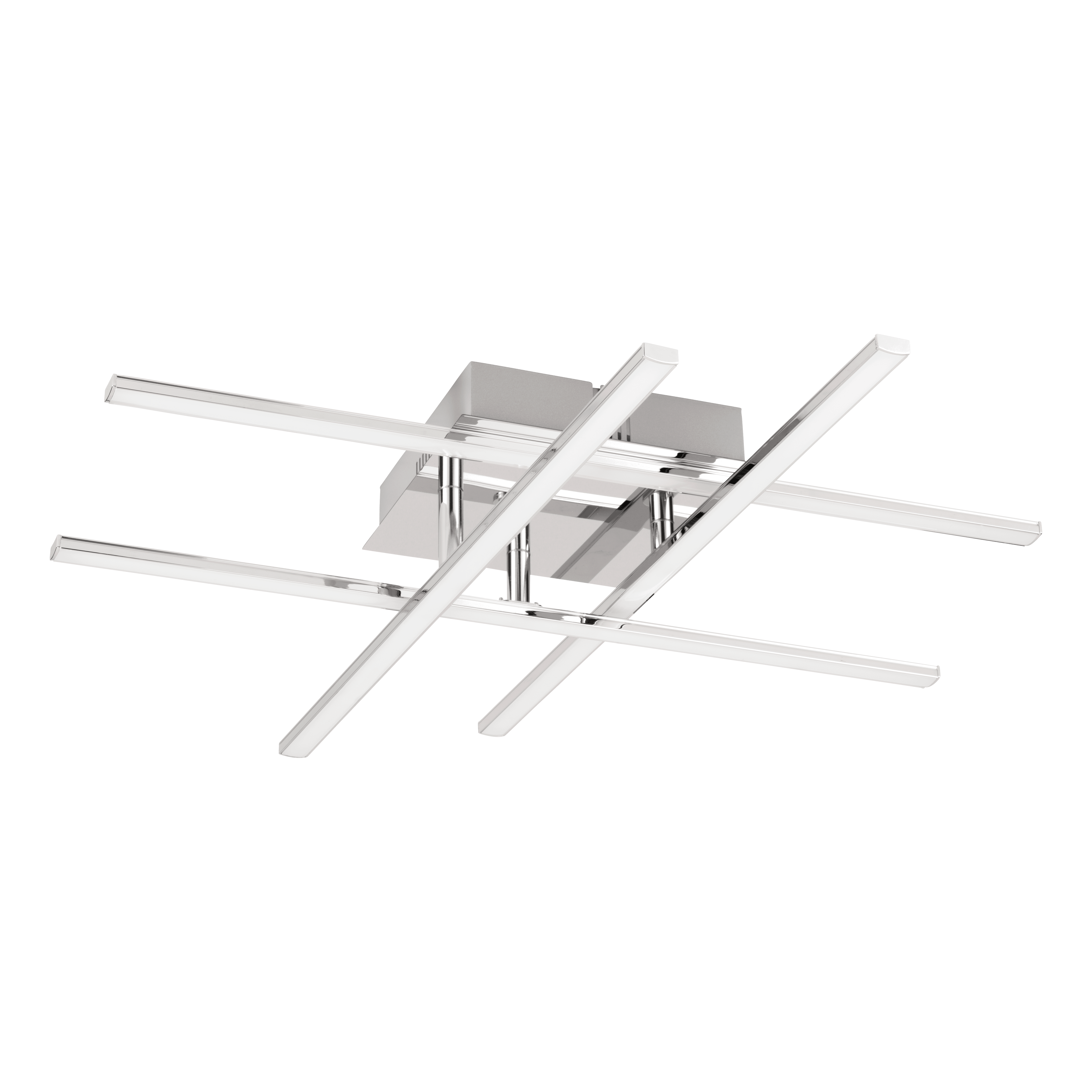 eglo lasana 1 chrome 4 light led ceiling flush living room image