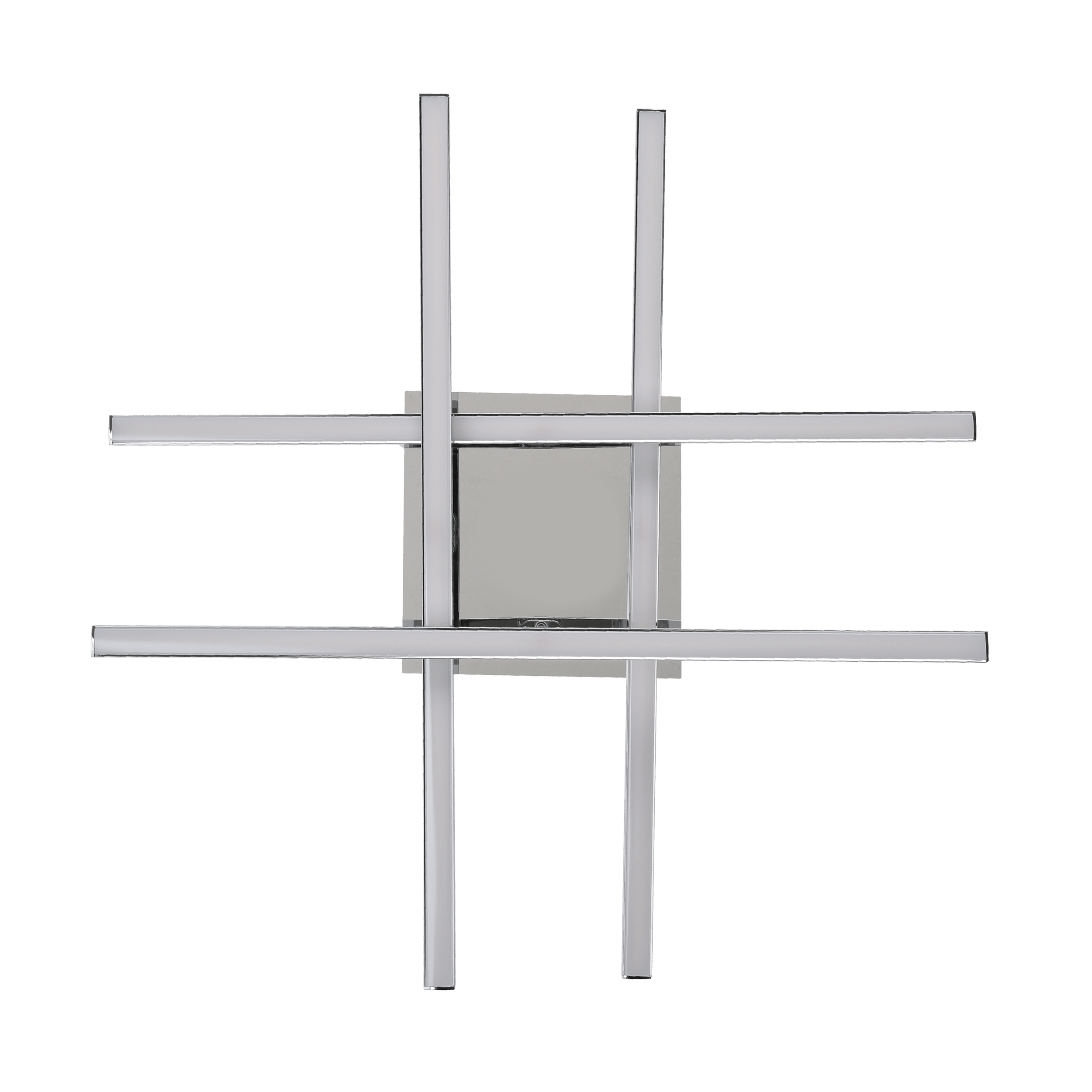 eglo lasana 1 chrome 4 light led ceiling flush living room close up