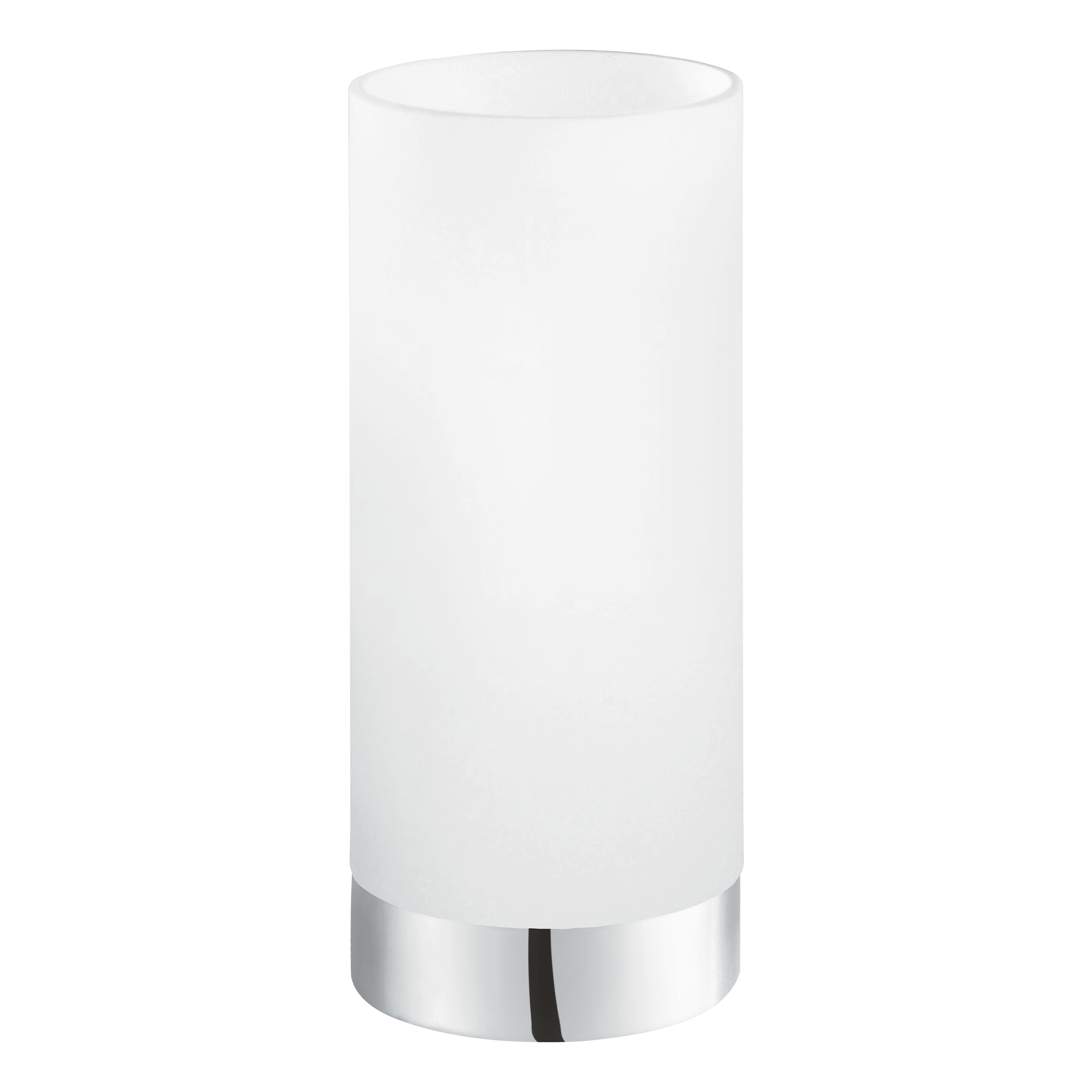 eglo damasco 1 chrome satin glass table lamp living room close up