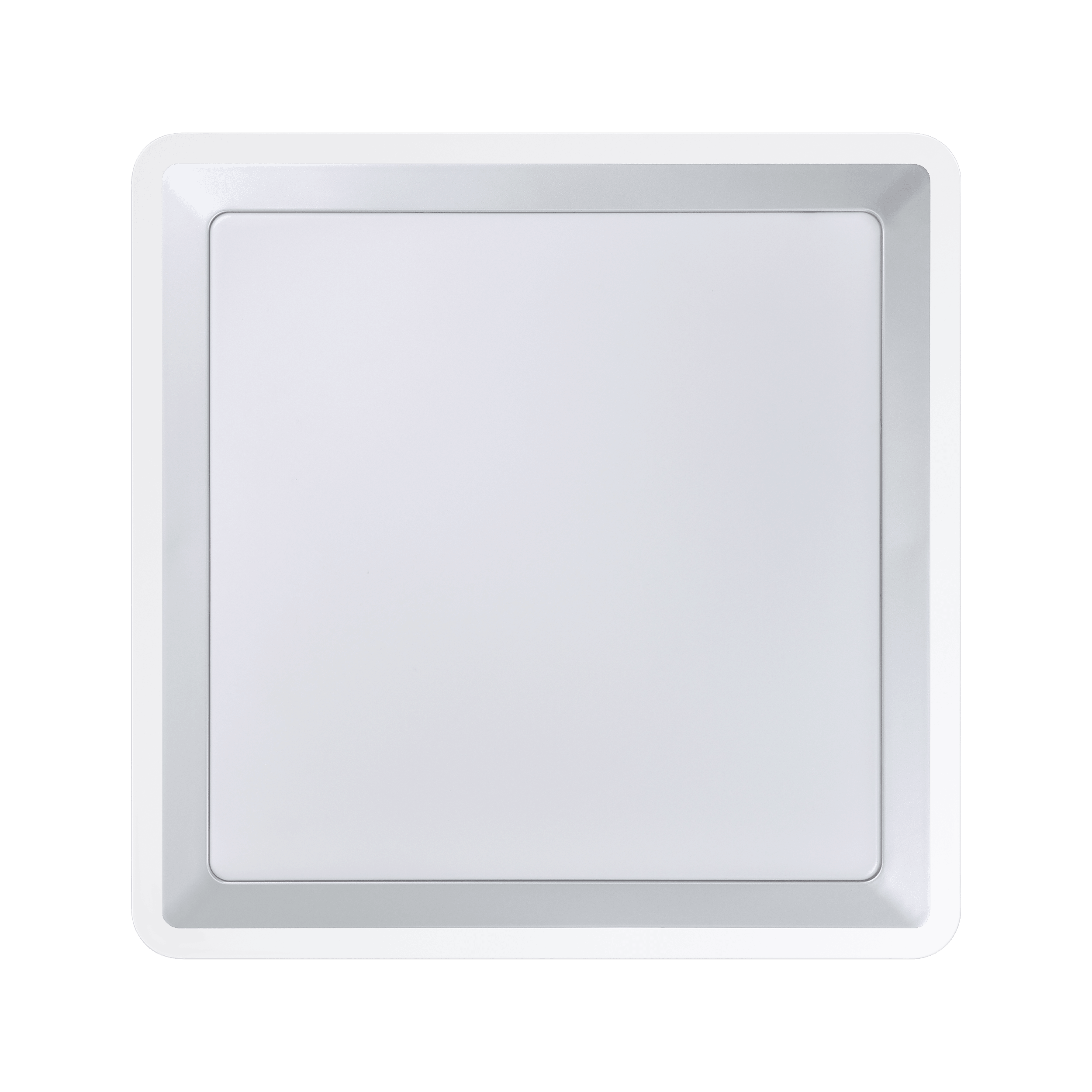 eglo competa 1 led square silver flush ceiling light 34cm Kitchen Lighting Close Up