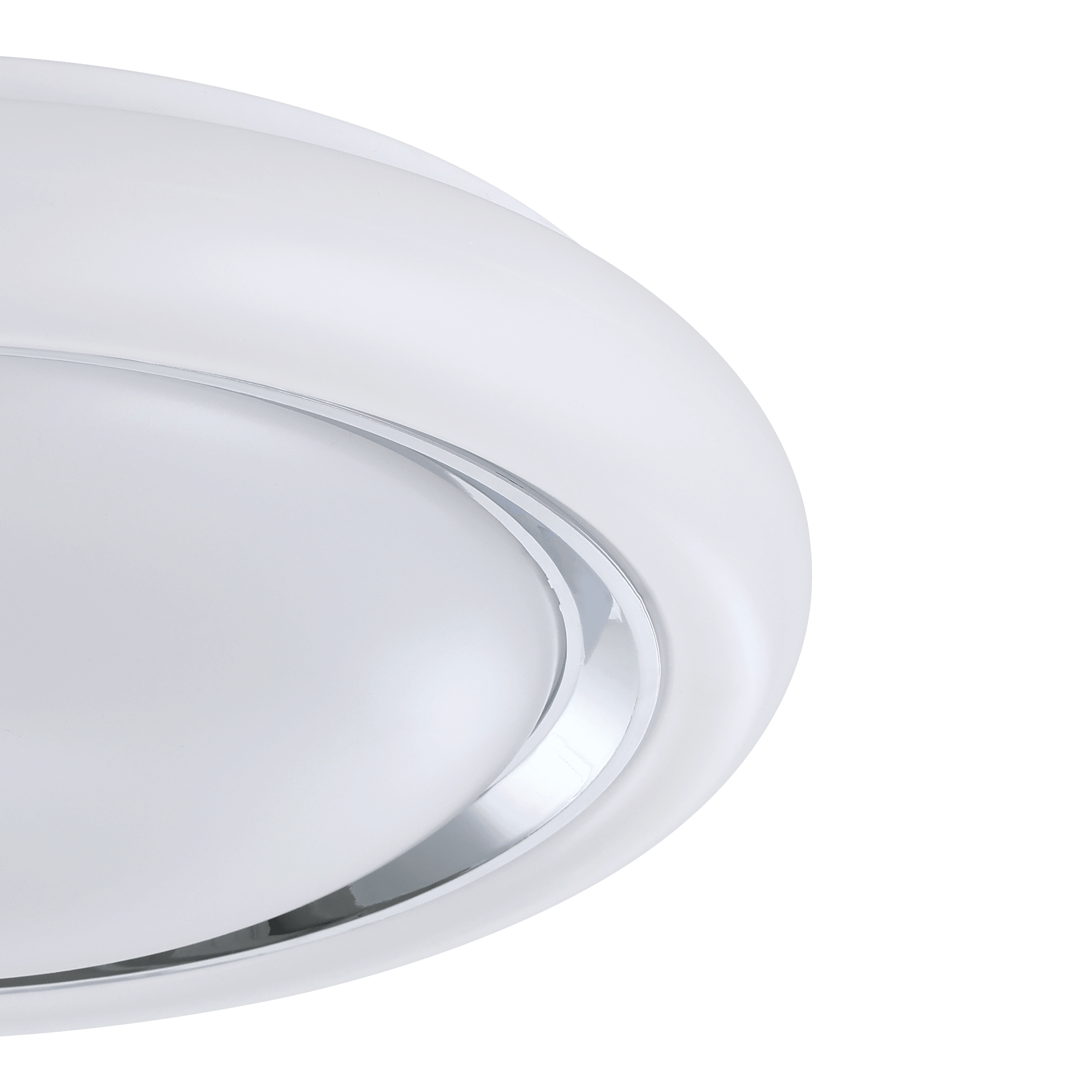 eglo capasso round led white flush ceiling light 34cm Hallway Lighting Close up