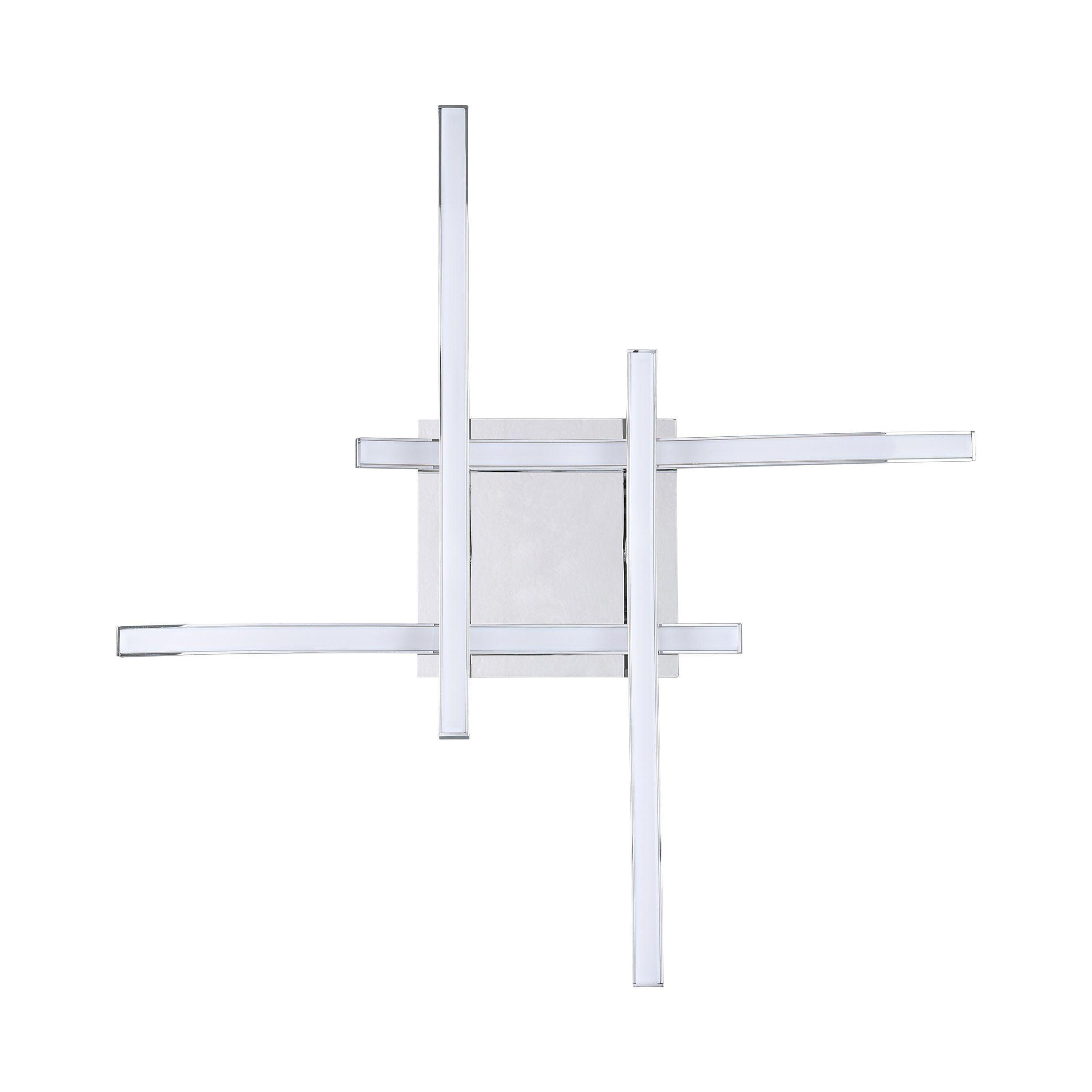 Eglo Valmora Flush Chrome LED Ceiling Light