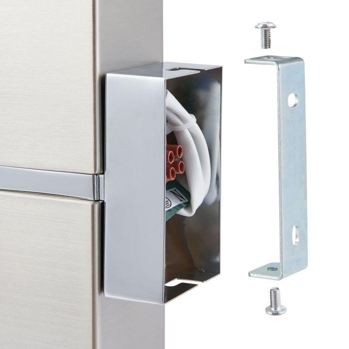 eglo passa 2 light nickel chrome wall light Kitchen Lighting Close Up