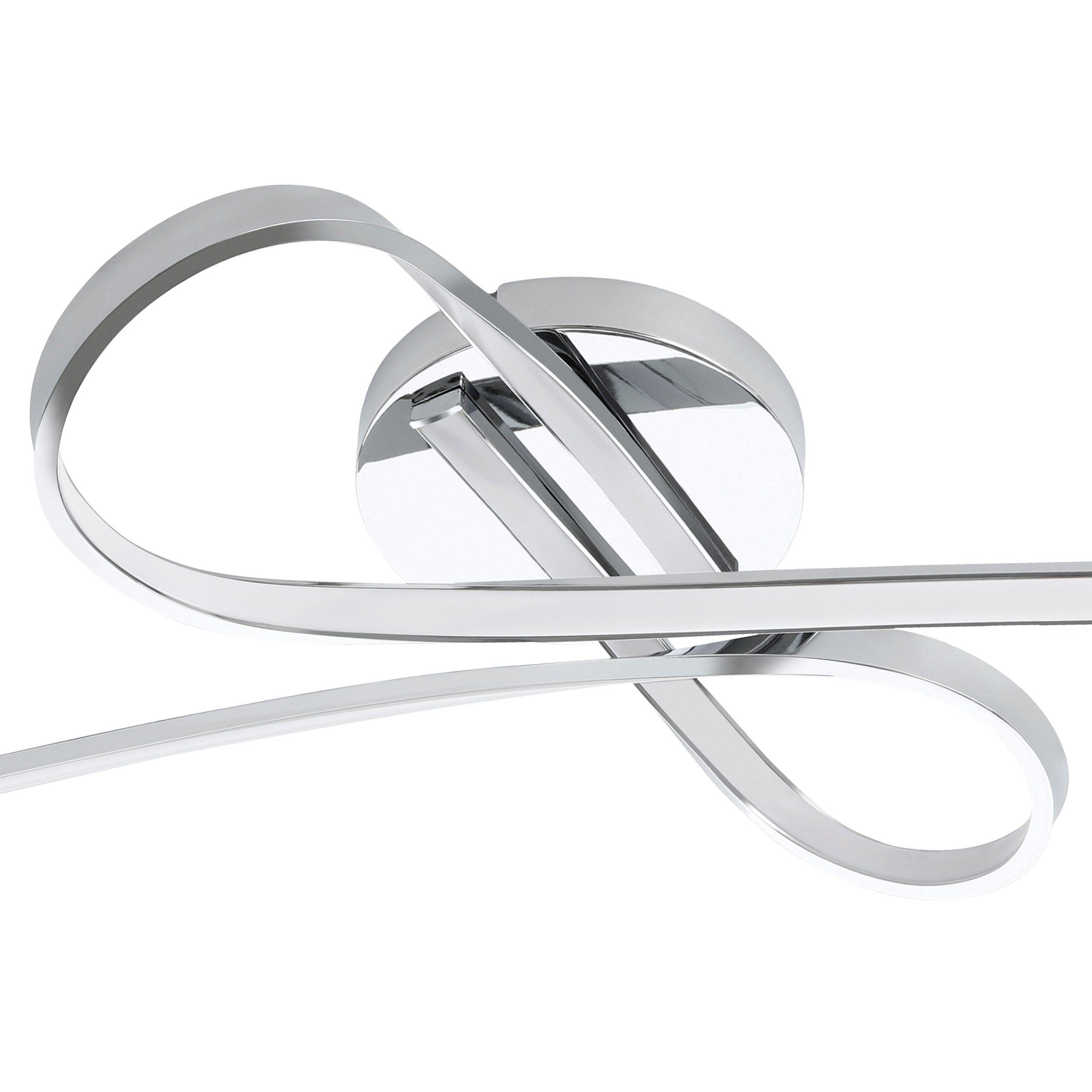 eglo selvina chrome led ceiling flush Kitchen Lighting Close Up