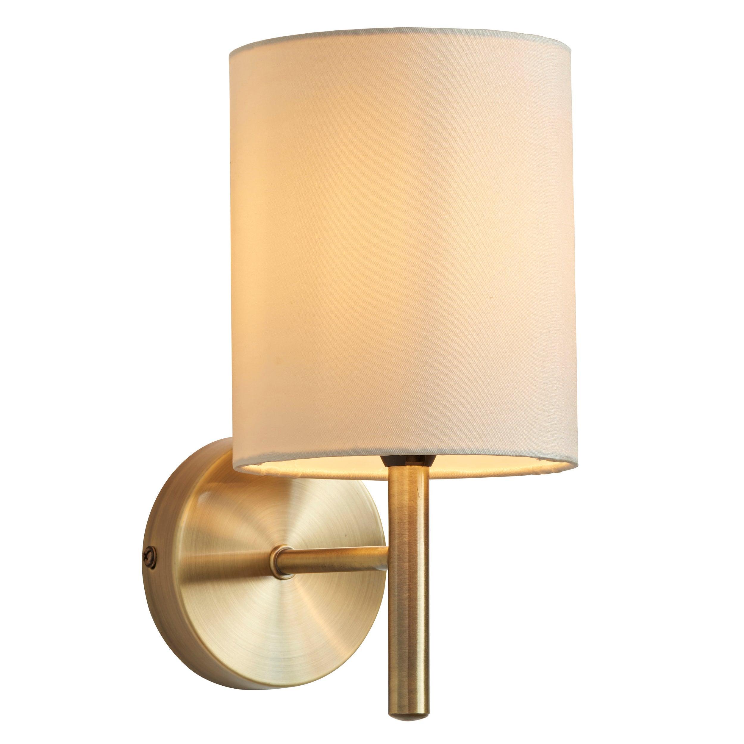 Endon Brio Antique Brass Finish Wall Light-WAREHOUSE-40-290626