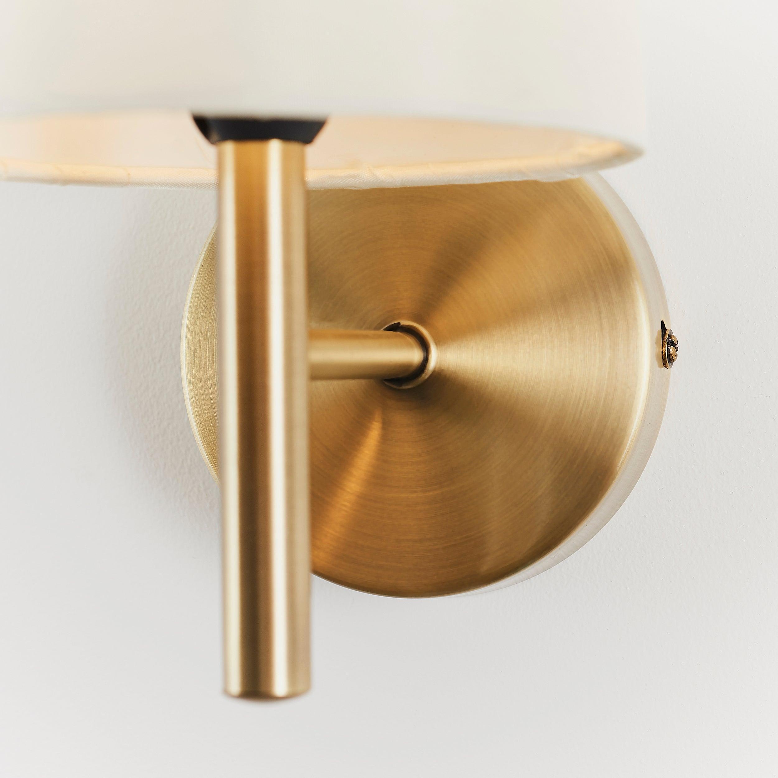 Endon Brio Antique Brass Finish Wall Light-WAREHOUSE-40-290626