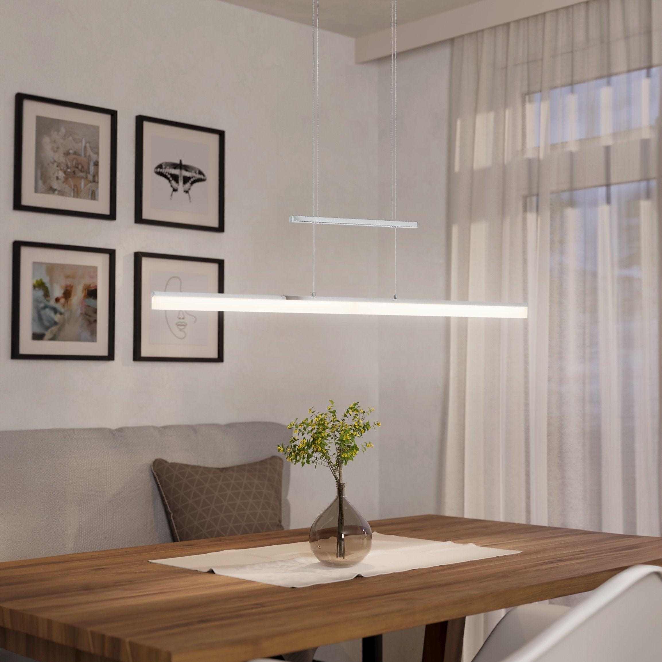 Eglo Tarandell LED Chrome Slim Adjustable Ceiling Pendant