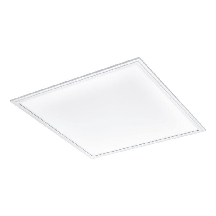 eglo salobrena 1 flush led square white ceiling light 59 5cm living room image