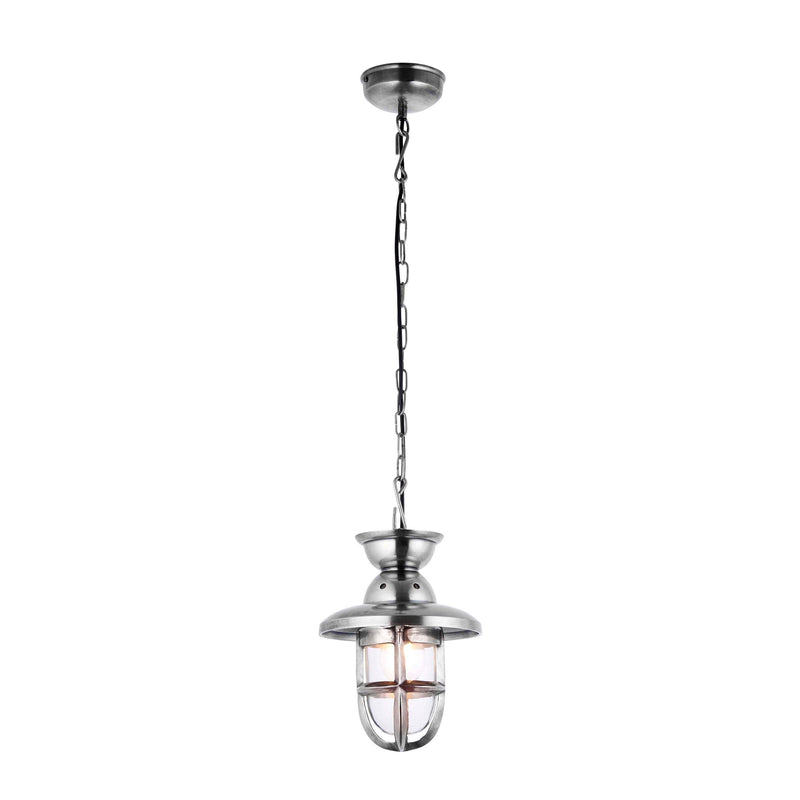 Endon Rowling Small Tarnished Silver Ceiling Lantern 1 Light