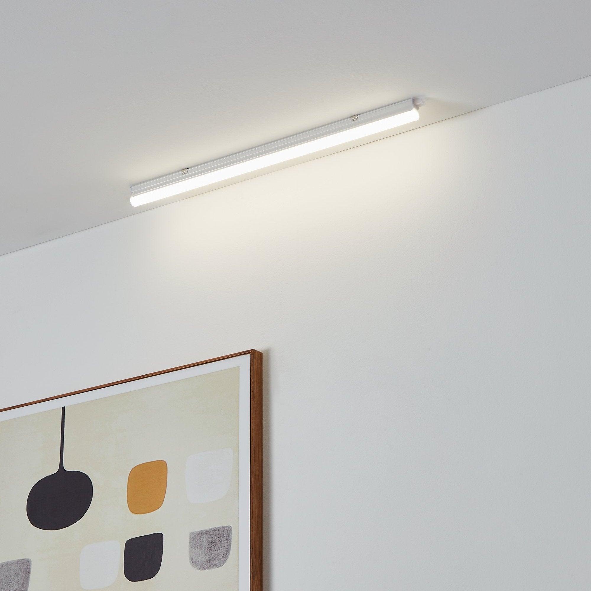 eglo dundry under cabinet white led kitchen light 57cm