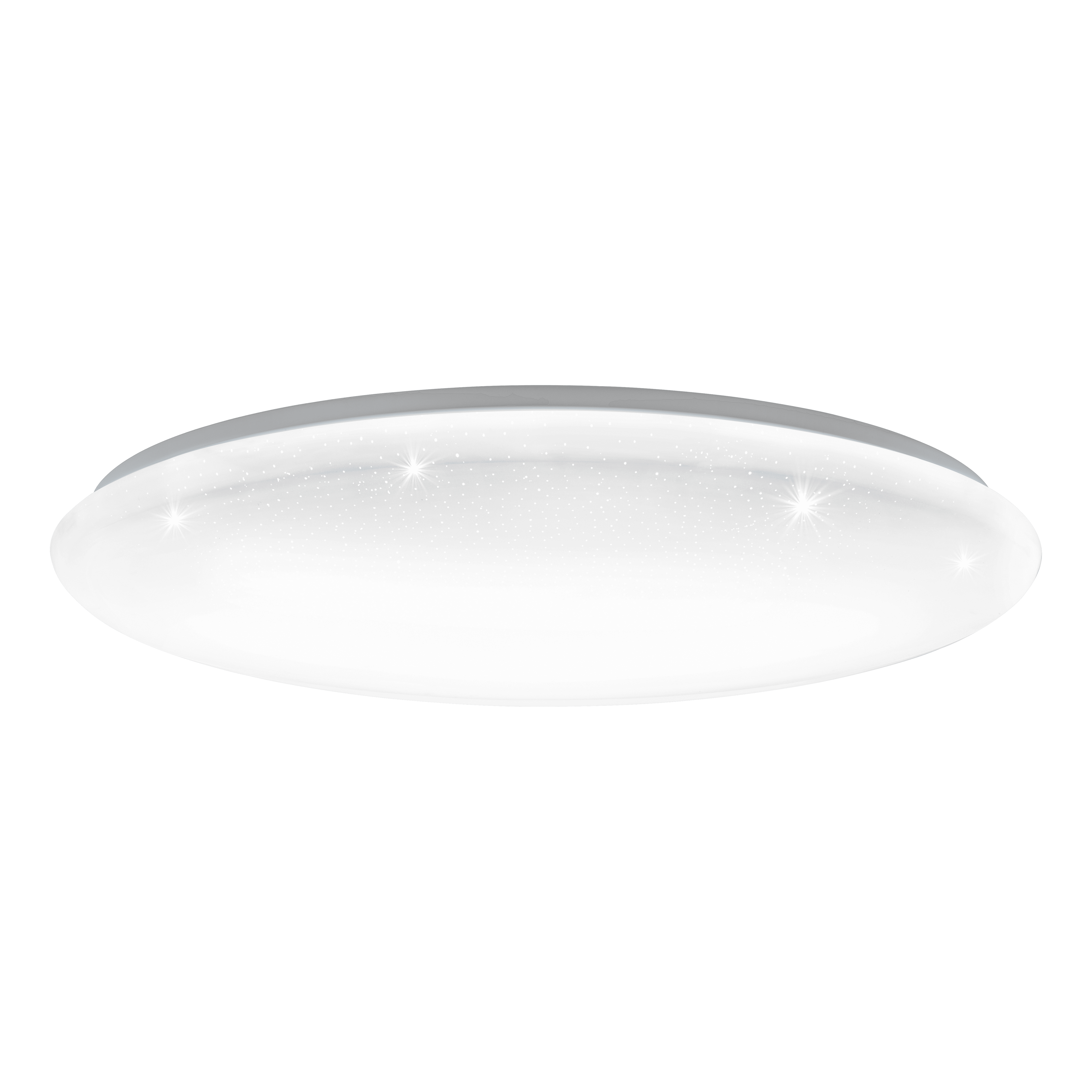 eglo giron s led flush ceiling light with remote control 76cm living room image