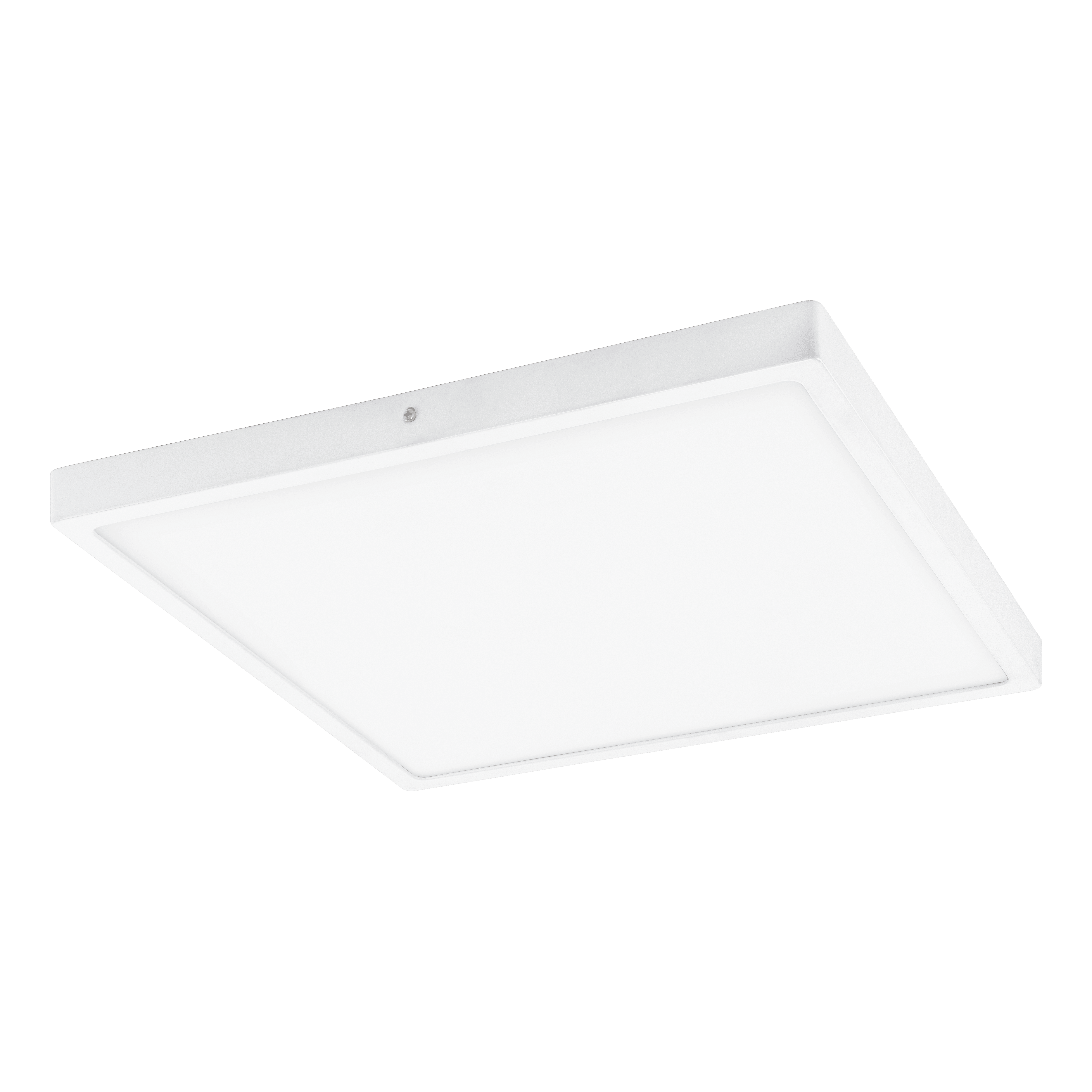 eglo fueva 1 led white square flush ceiling light 30cm living room image