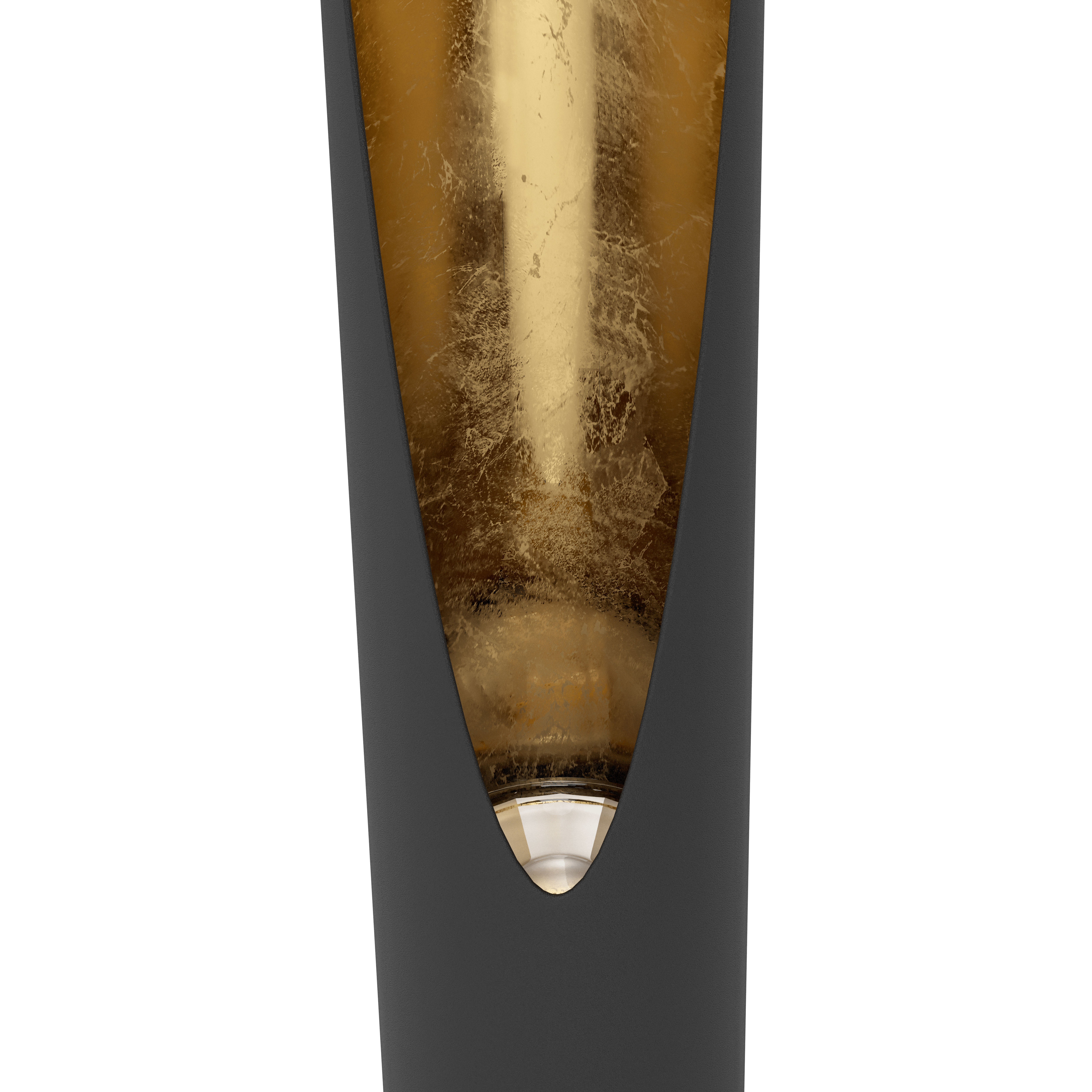 eglo barbotto tube shaped black gold led table lamp hallway lighting 