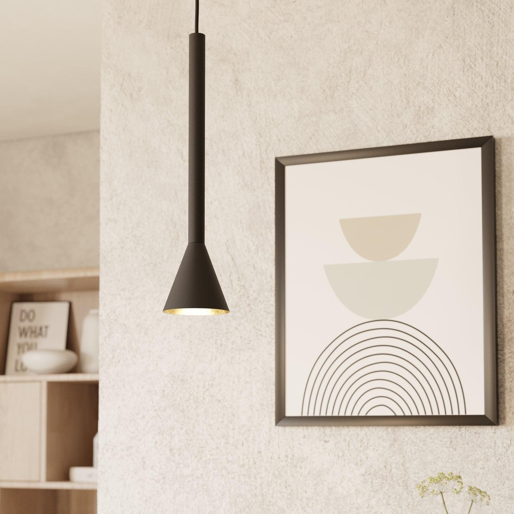 eglo cortaderas black gold ceiling pendant