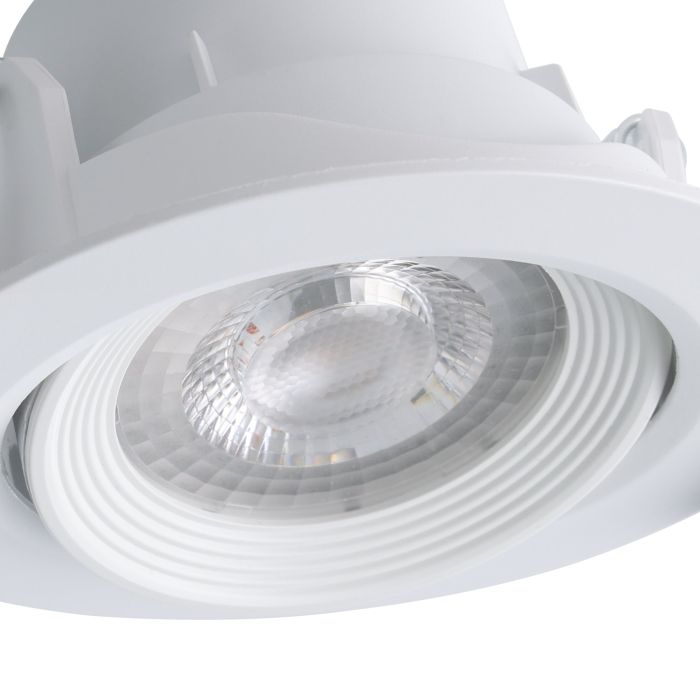 Eglo Sartiano Set of 3 White Plastic Recessed Downlights — additional angle