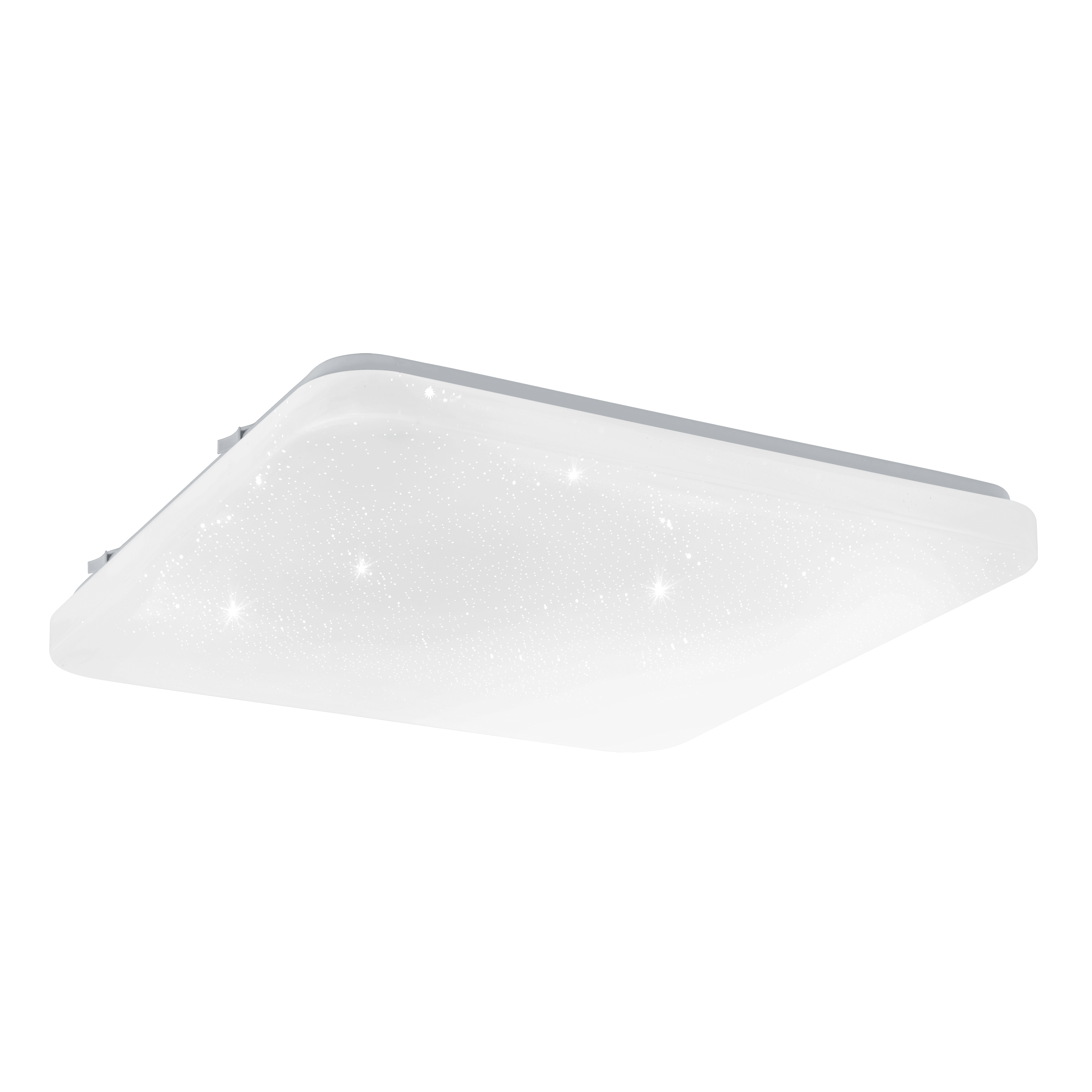 eglo frania s square white led flush 33cm living room image