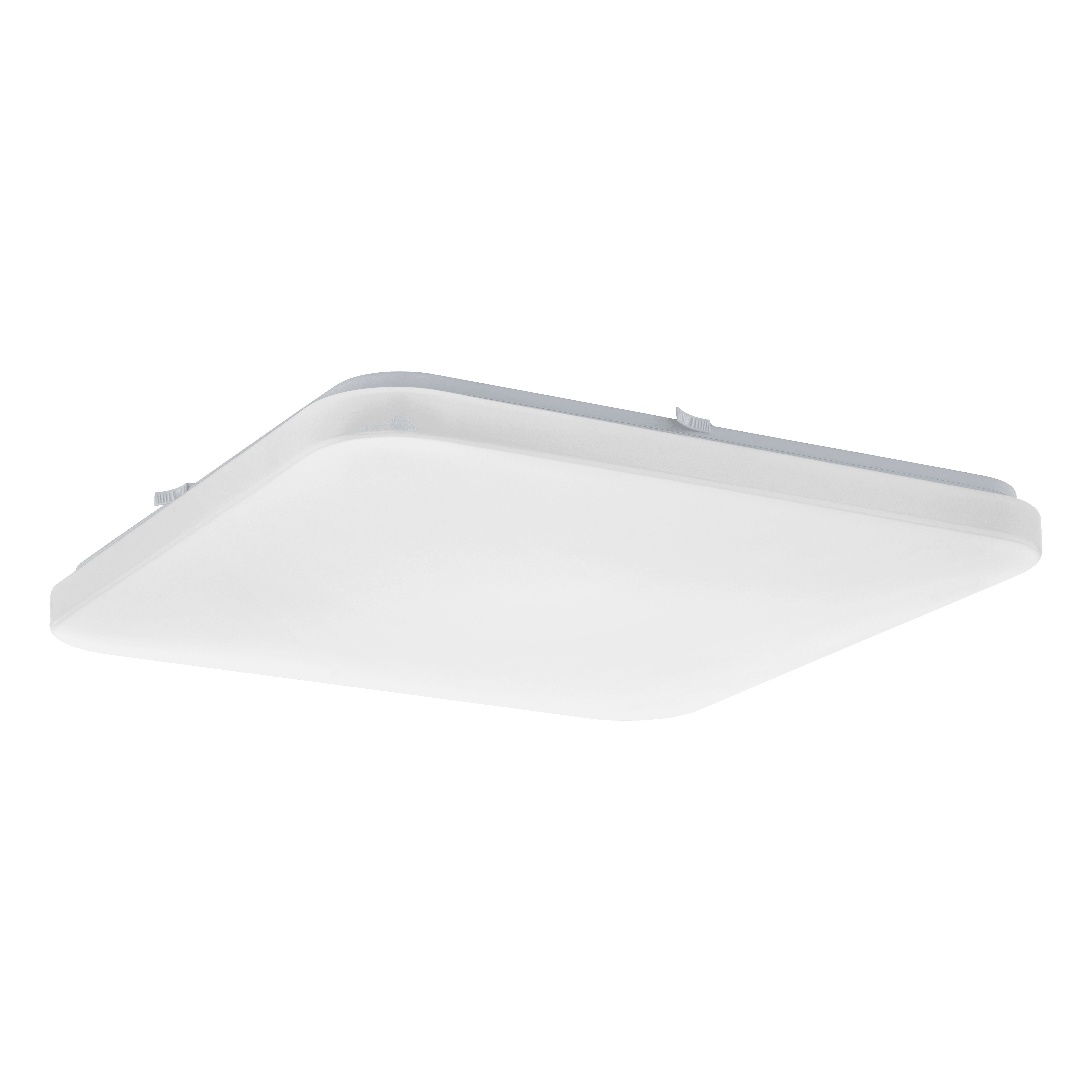 eglo frania white square led flush ceiling light 43 cm living room image