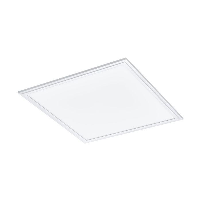 eglo salobrena 1 white led square panel flush ceiling light living room image