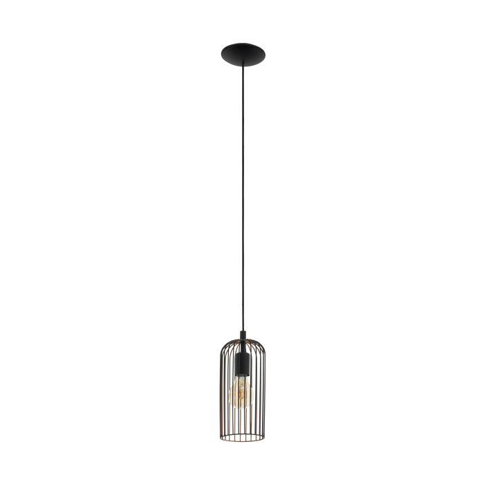 eglo roccamena black copper wire ceiling pendant living room image