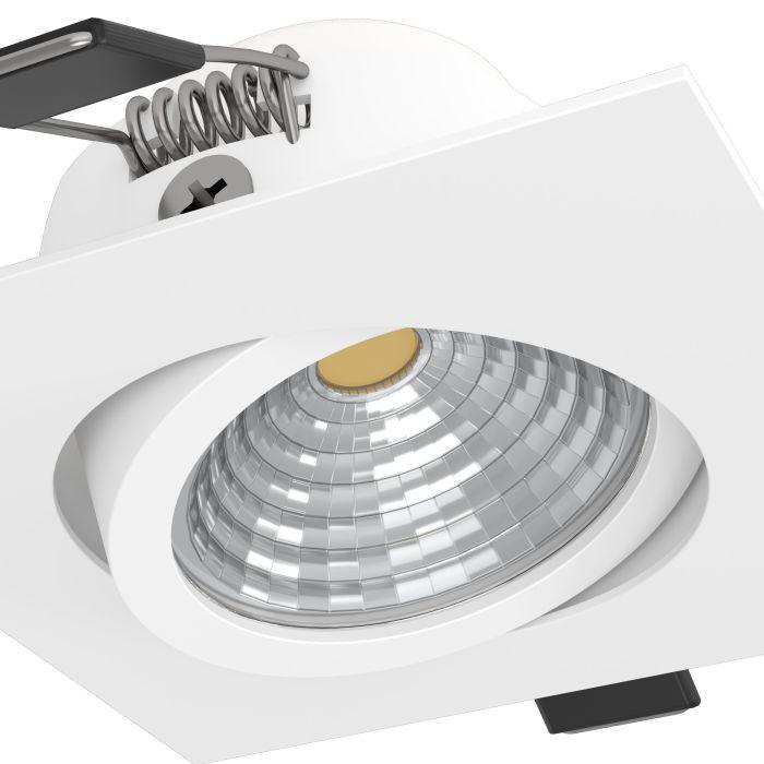 eglo saliceto led square white recessed downlight kitchen lighting 