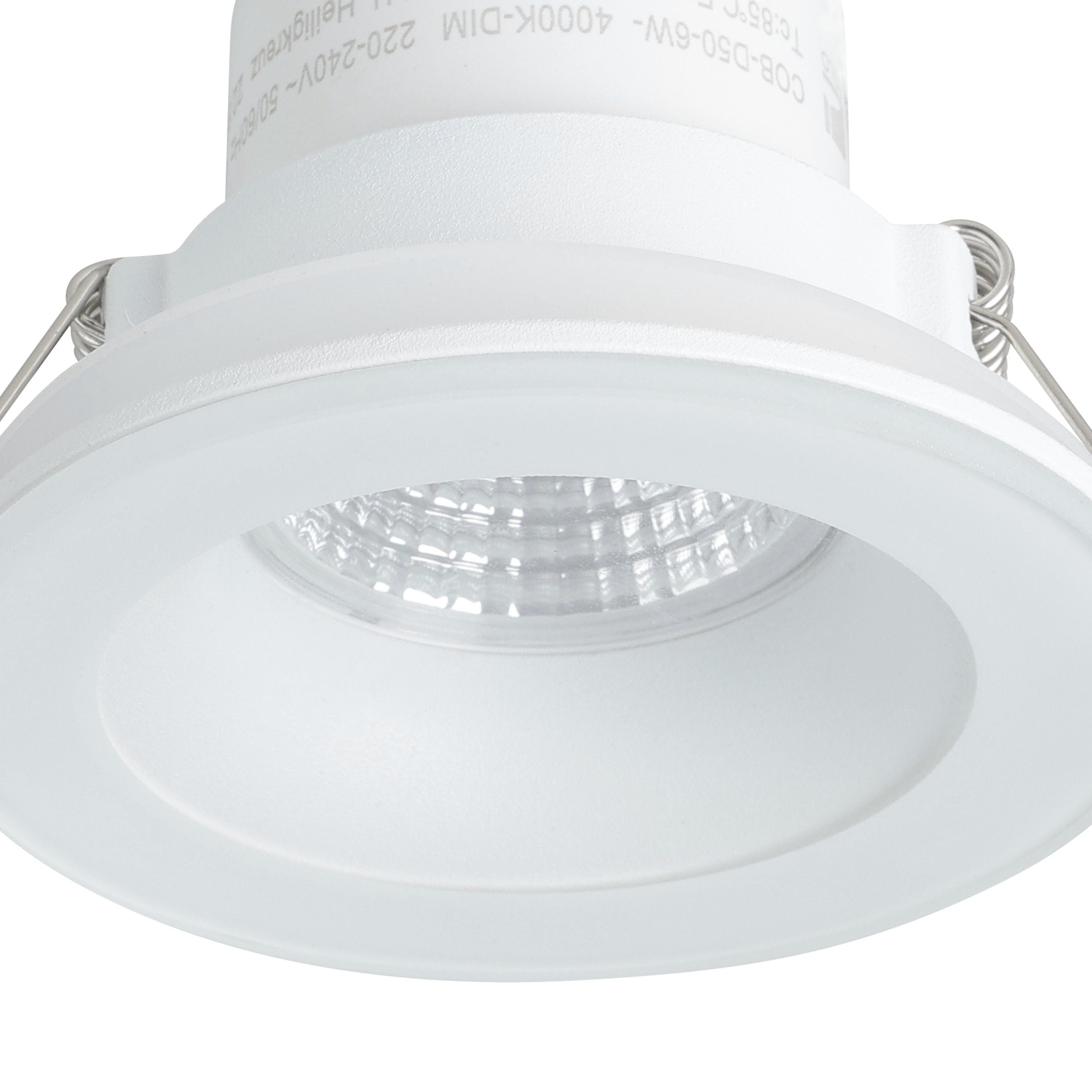 Eglo Salabate LED White Recessed Downlight - Cool White — lifestyle setting