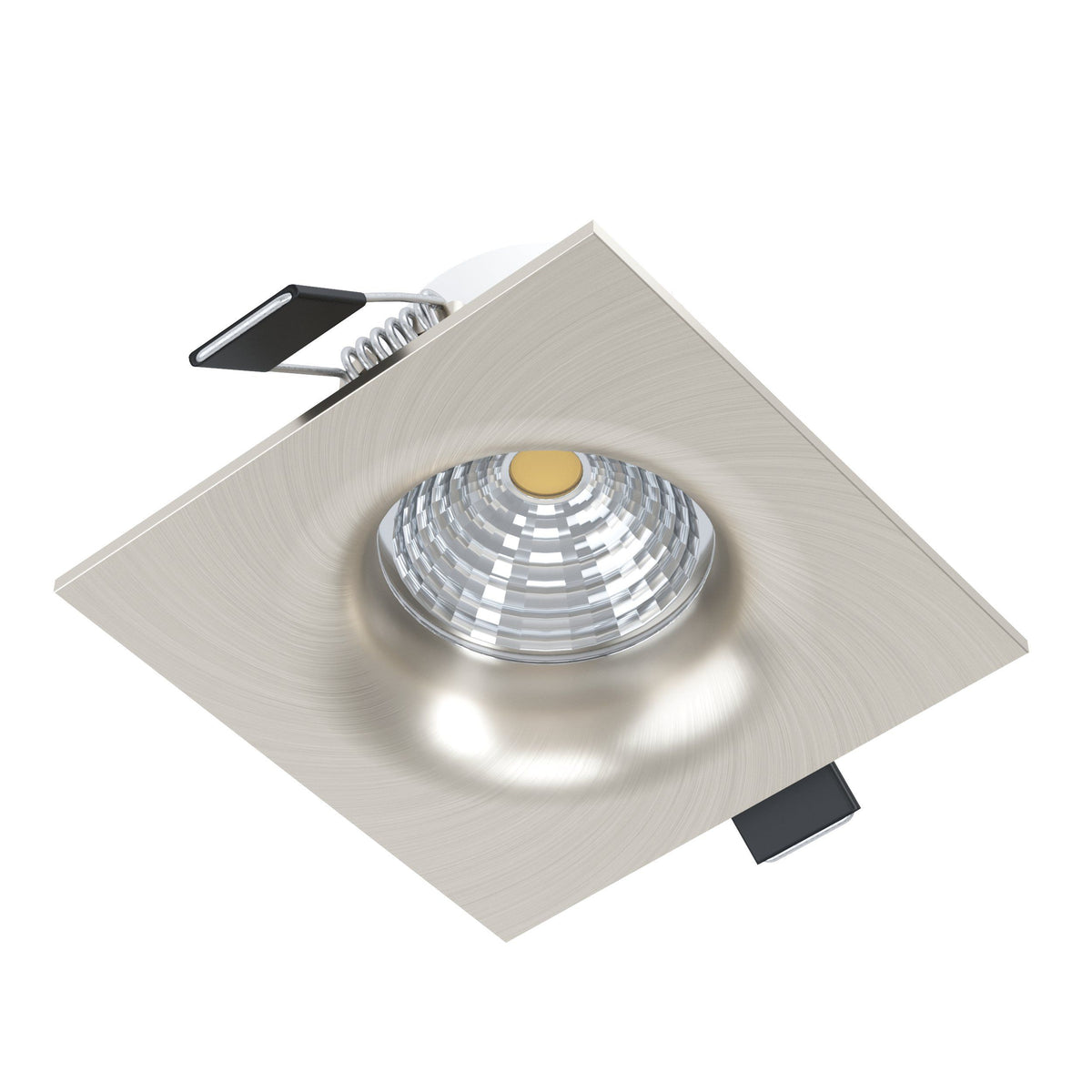 Eglo Saliceto Square LED Nickel Recessed Downlight - Warm White — alternate view